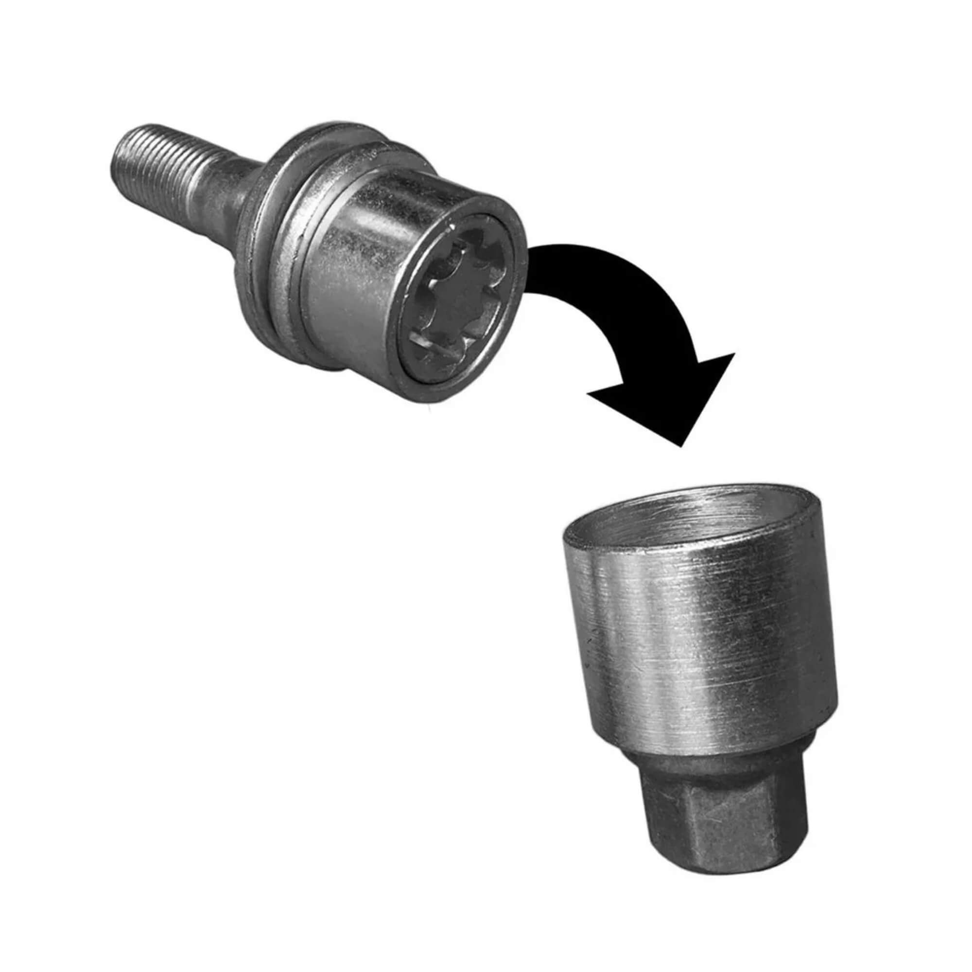 Kit Porcas Antifurto Starlock p/ BYD/Geely/Hyundai/JAC/KIA/Mitsubishi/Toyota Farad - H1/E 3942