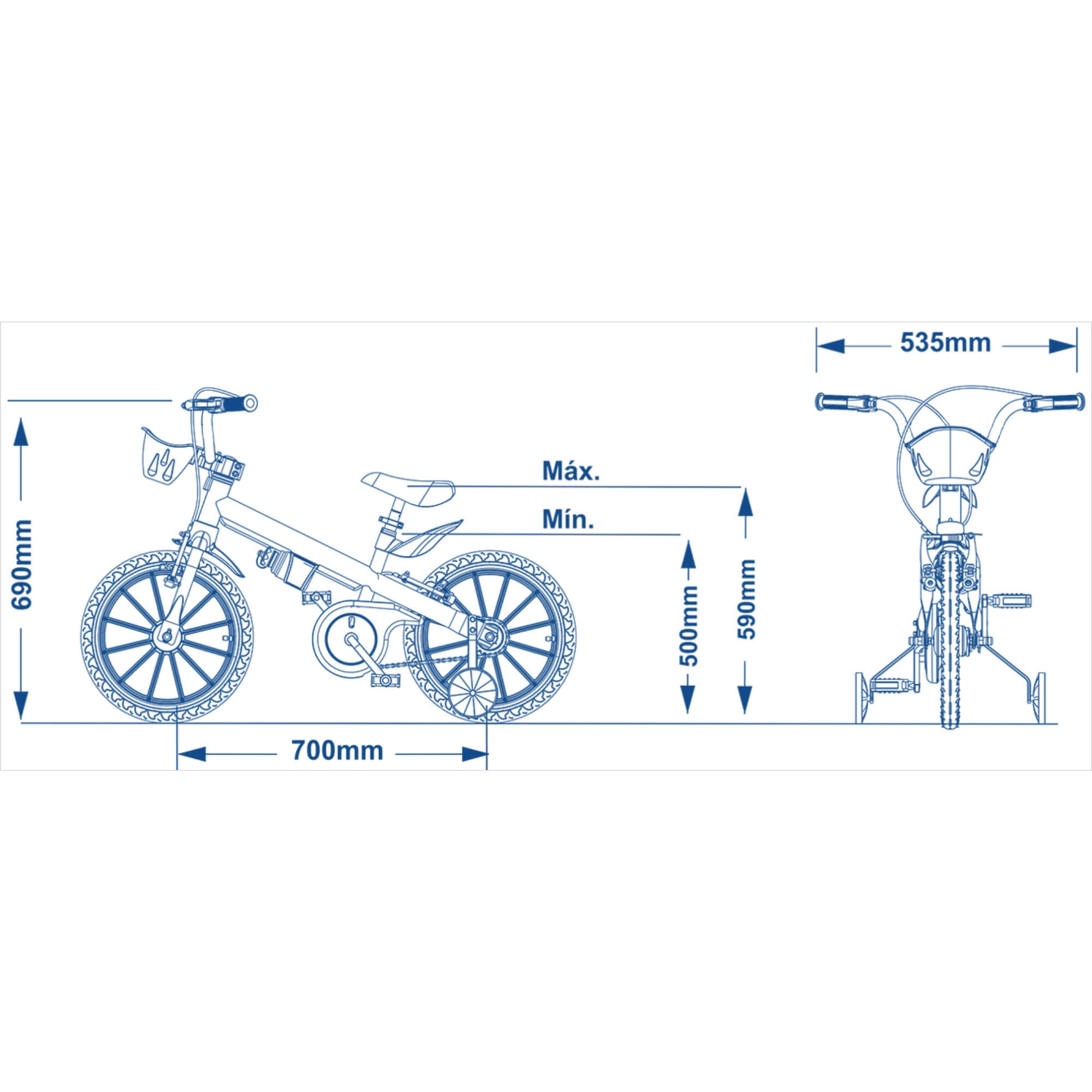 Bicicleta Aro 16 Patrulha Canina +5 Anos Nathor - 108021070000