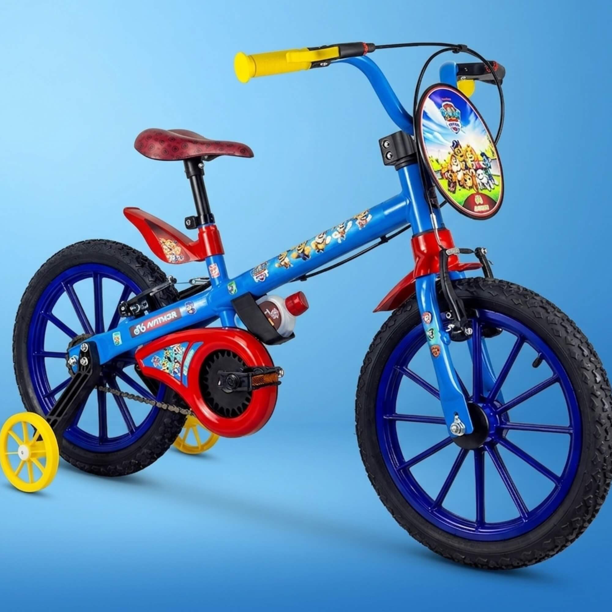 Bicicleta Aro 16 Patrulha Canina +5 Anos Nathor - 108021070000