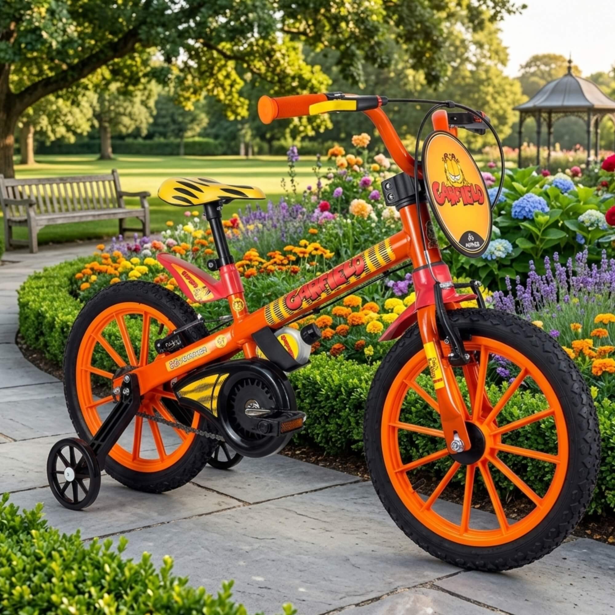 Bicicleta Infantil Aro 16 Garfield +5 Anos Nathor - 108021070001