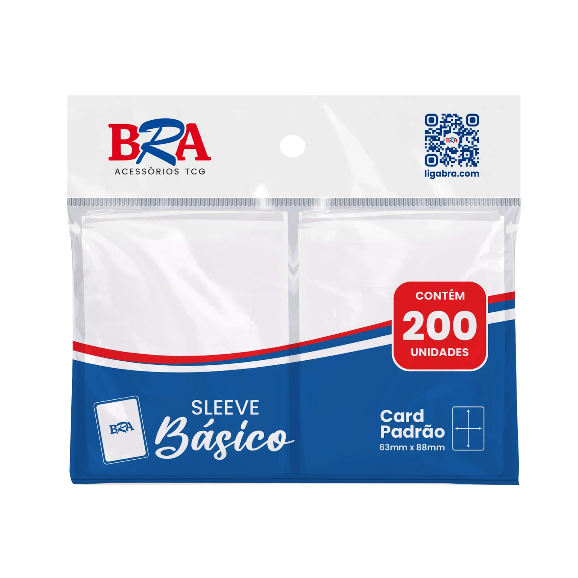 Sleeve Básico Transparente 200 Unidades BRA - BC-1001