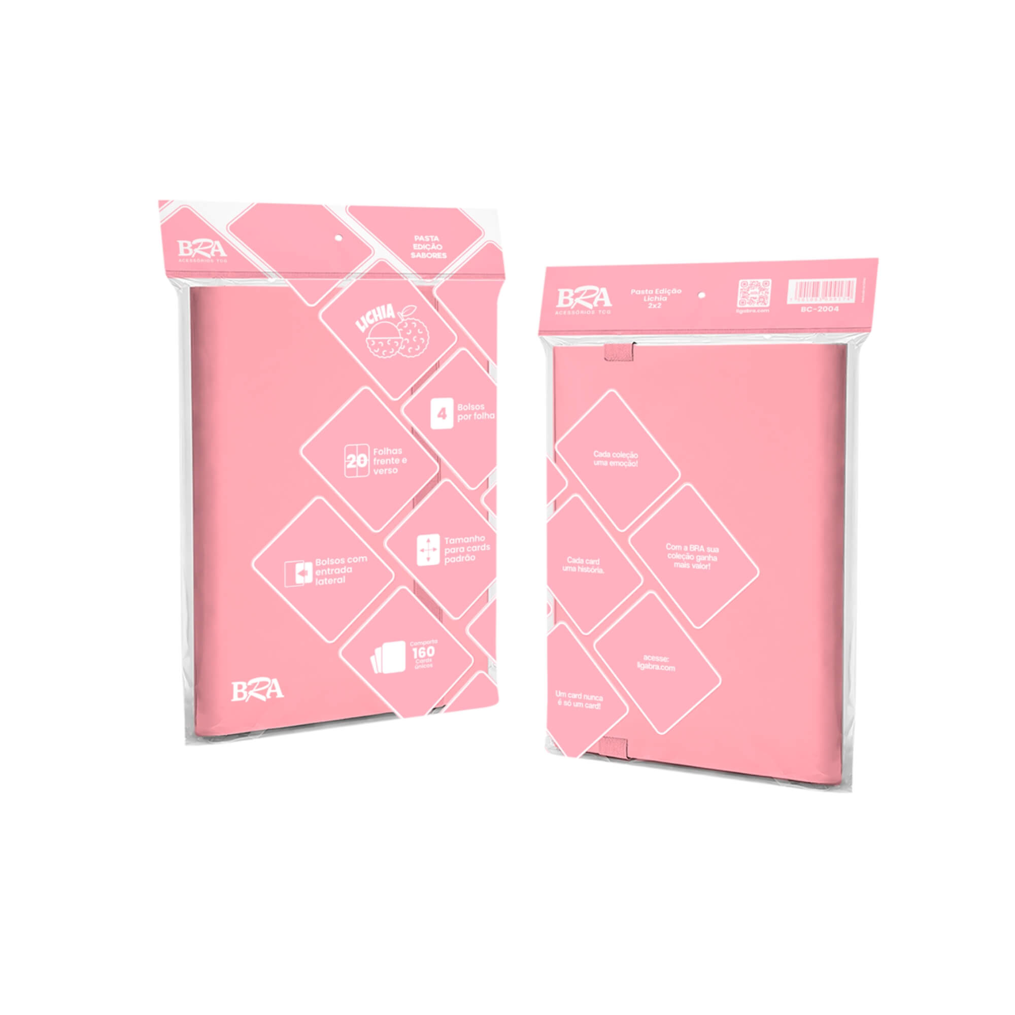 Pasta Edição Sabores 2x2 Lichia cor Rosa com 20 Folhas BRA - BC-2004