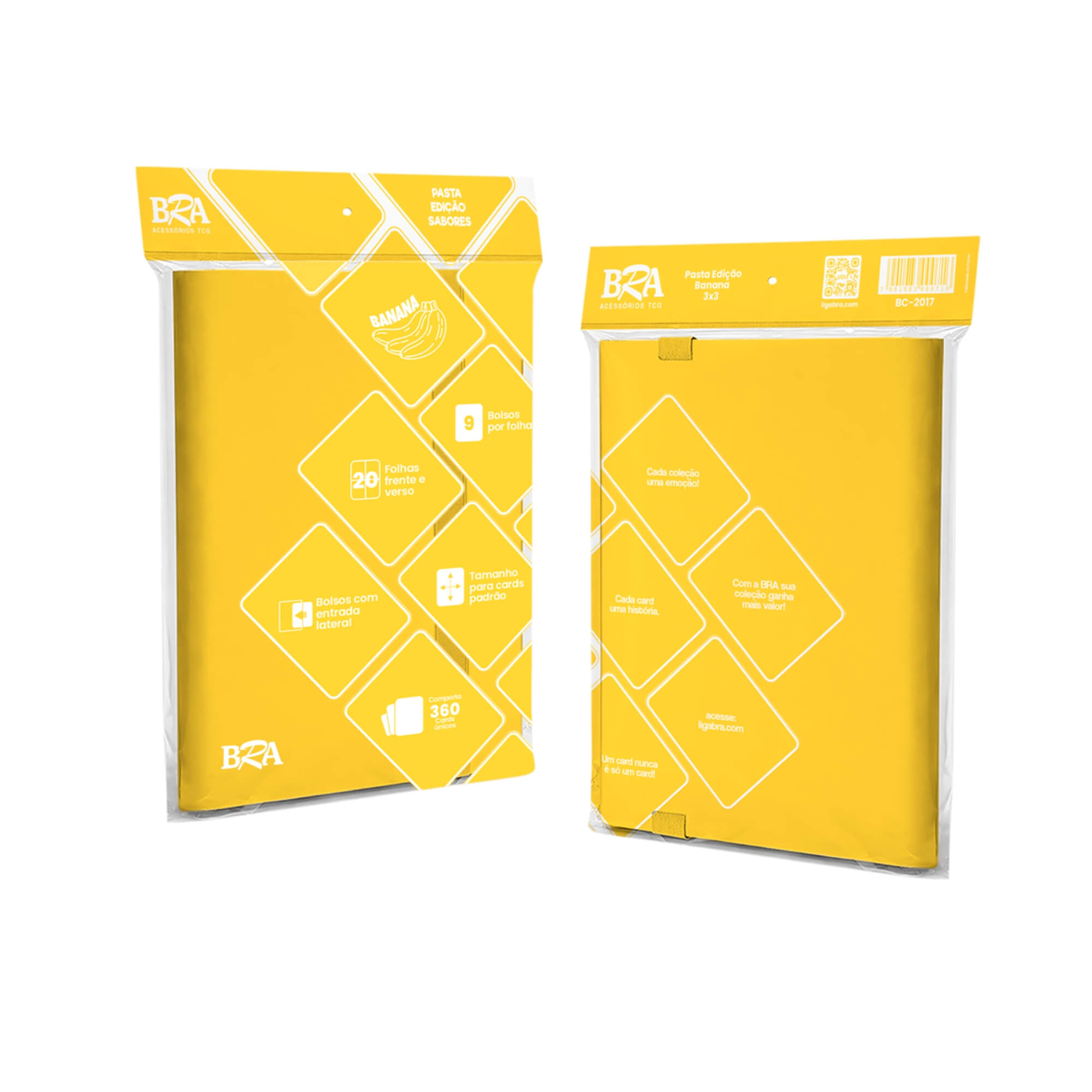 Pasta Edição Sabores 3x3 Banana cor Amarela com 20 Folhas BRA - BC-2017