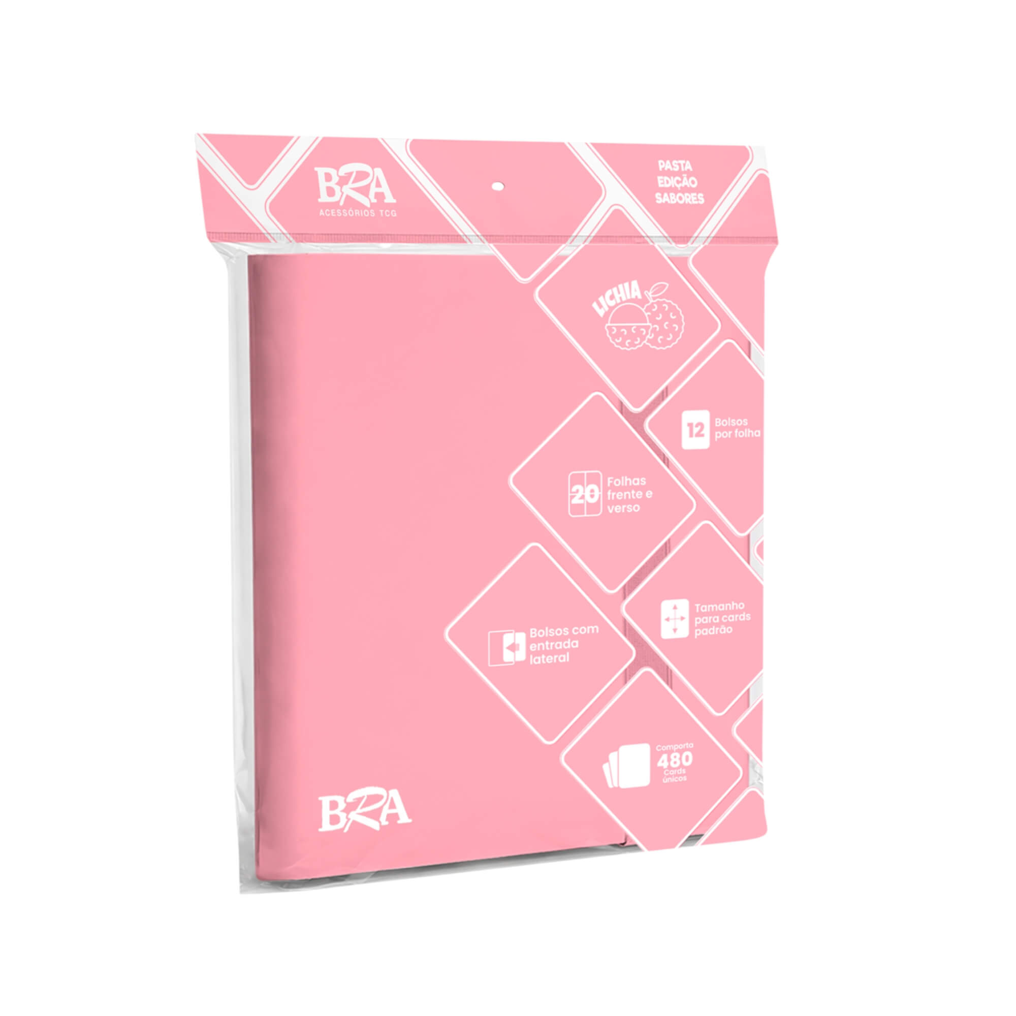 Pasta Edição Sabores 4x3 Lichia cor Rosa com 20 Folhas BRA - BC-2024