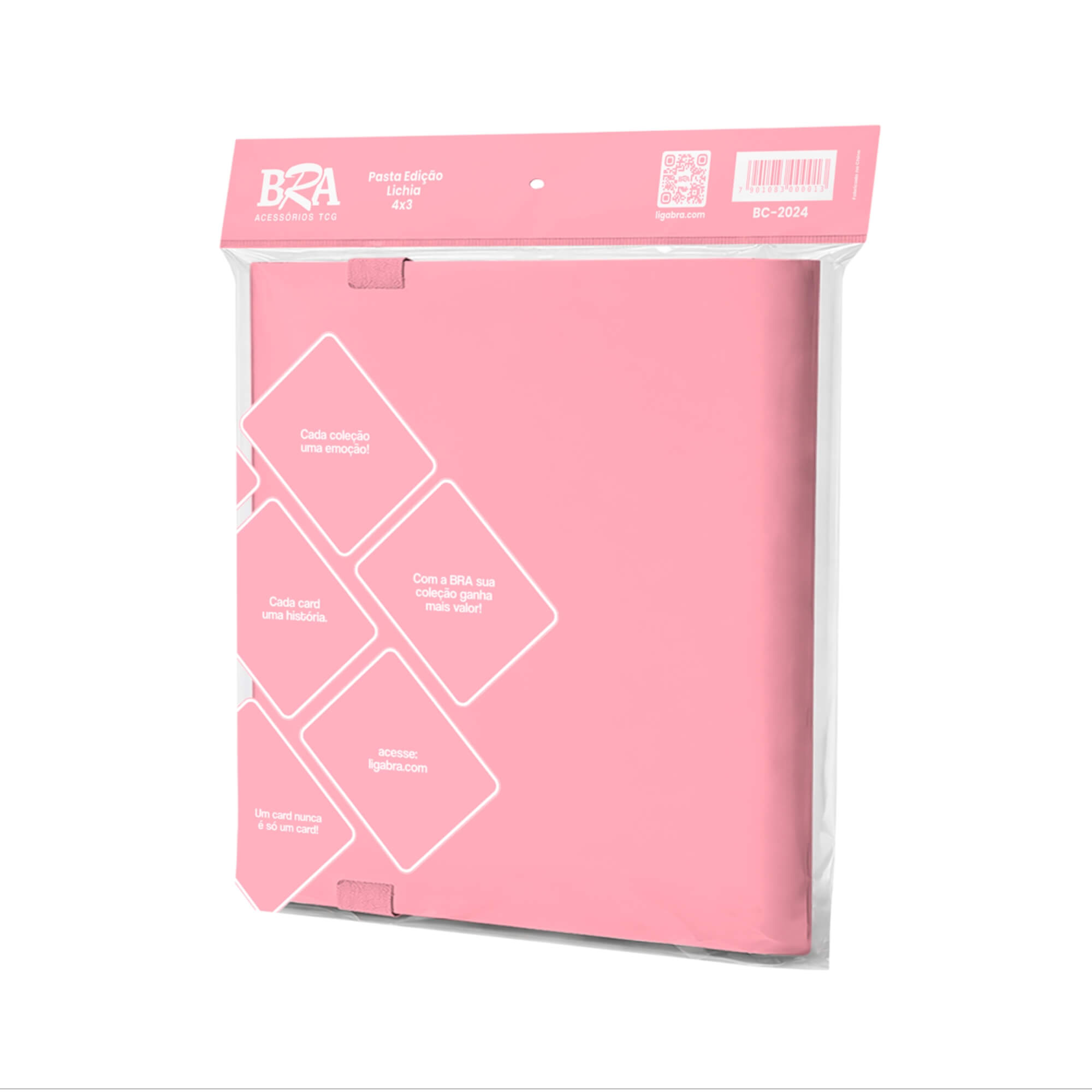 Pasta Edição Sabores 4x3 Lichia cor Rosa com 20 Folhas BRA - BC-2024