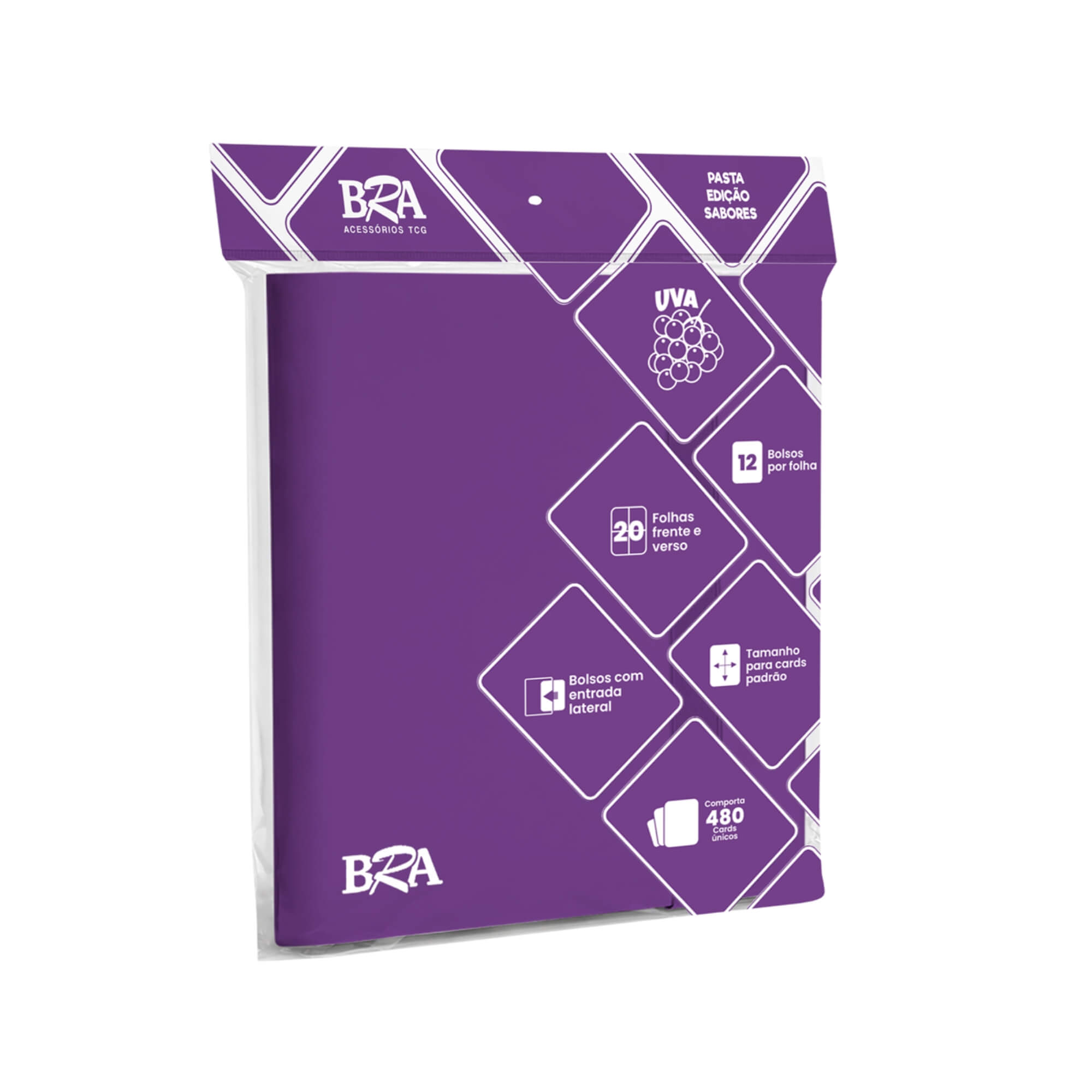 Pasta Edição Sabores 4x3 Uva cor Roxa com 20 Folhas BRA - BC-2025