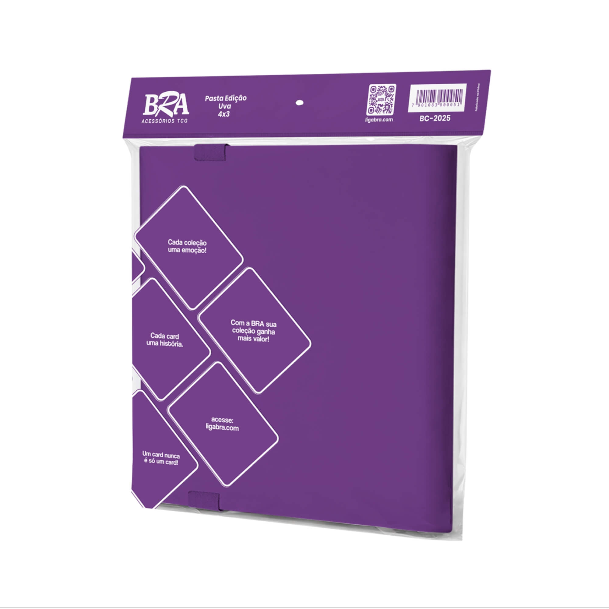 Pasta Edição Sabores 4x3 Uva cor Roxa com 20 Folhas BRA - BC-2025