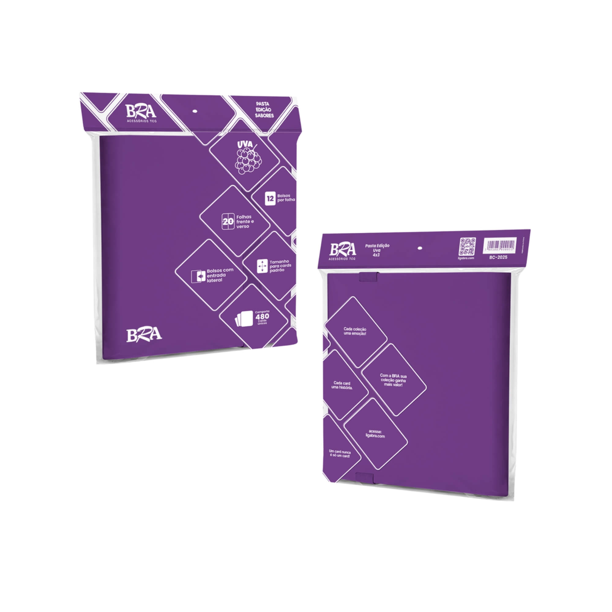 Pasta Edição Sabores 4x3 Uva cor Roxa com 20 Folhas BRA - BC-2025