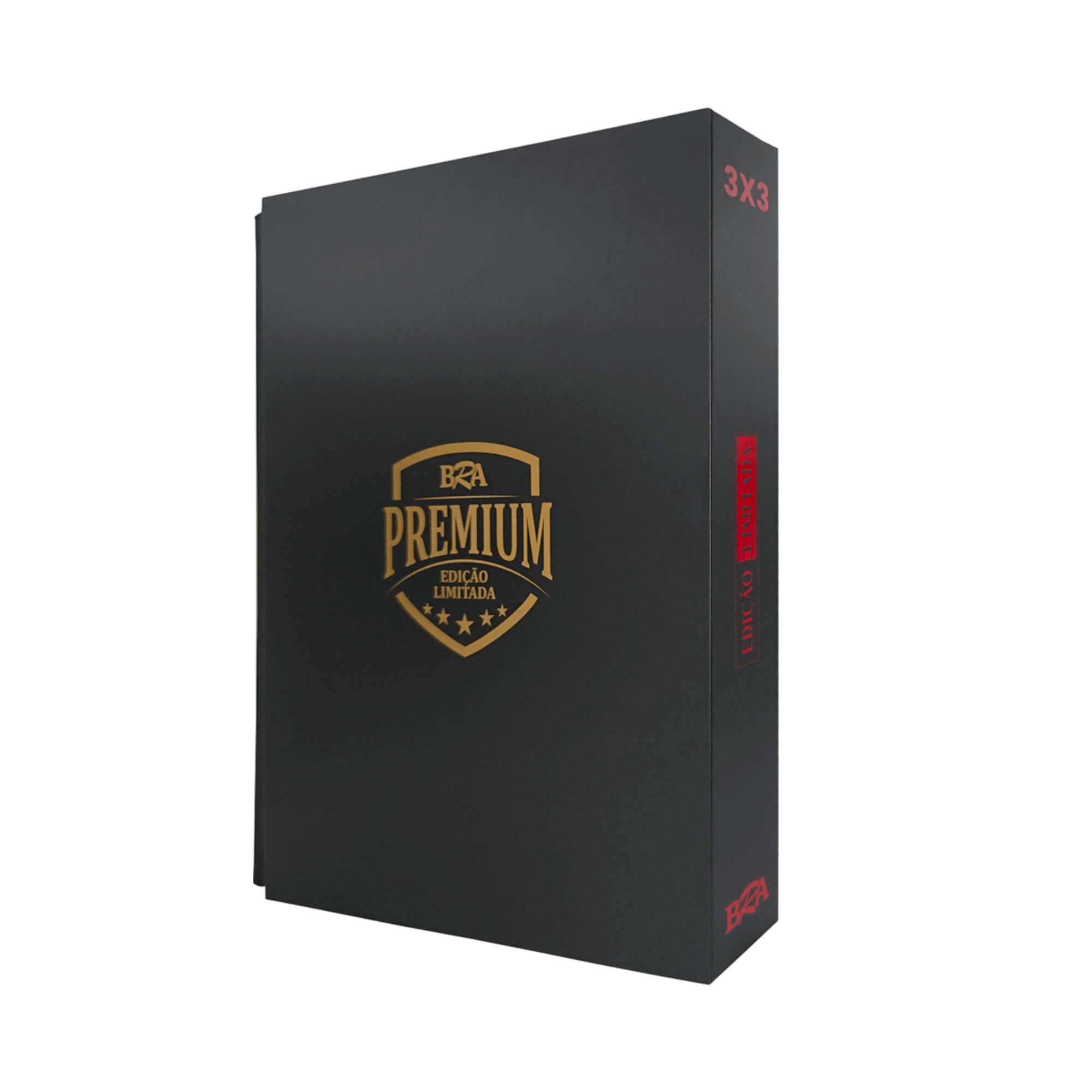 Pasta Premium 3x3 Preta/Vermelha com 20 Folhas Frente e Verso BRA - BC-2050-1