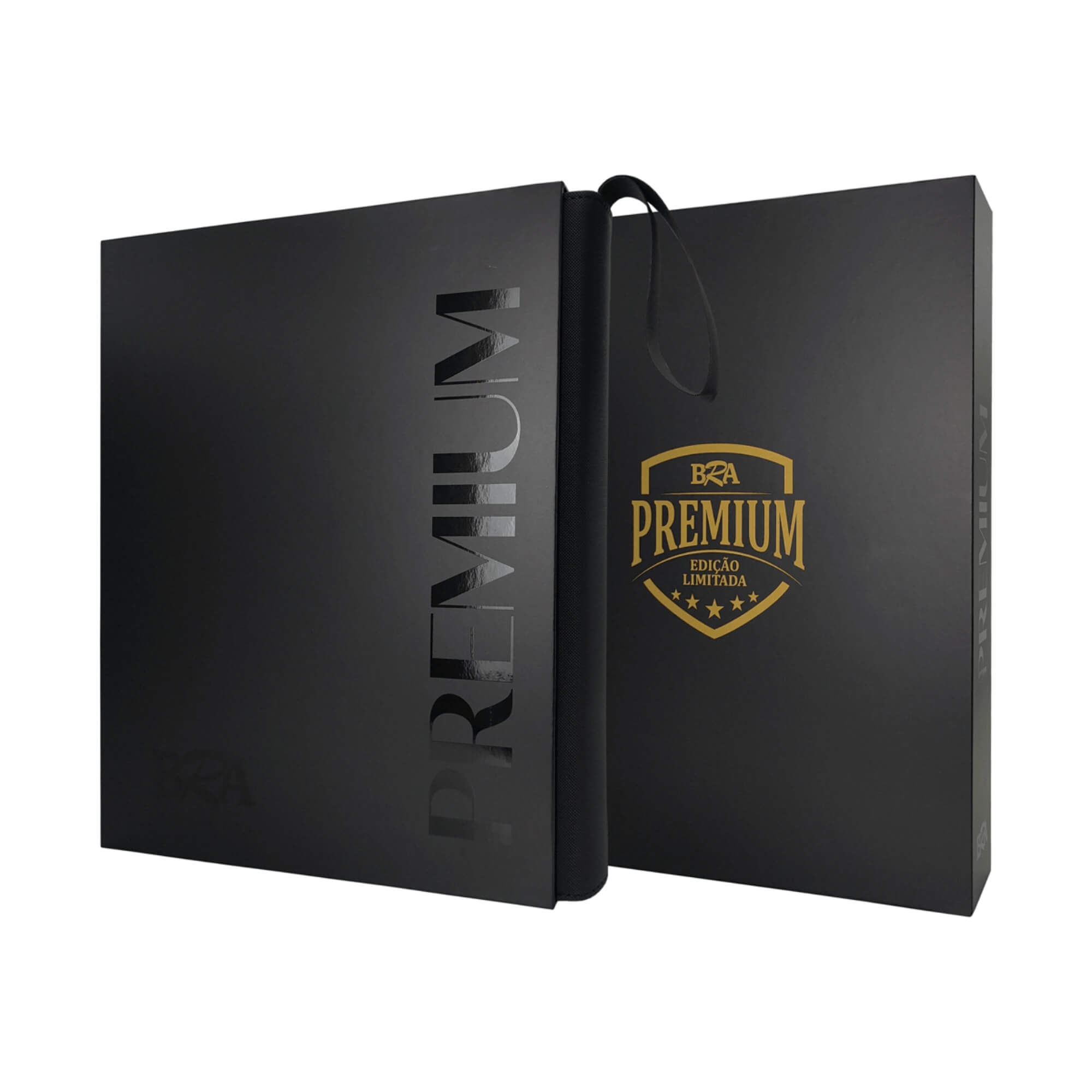 Pasta Premium 3x3 Sem folhas Internas Preta BRA - BC-2120