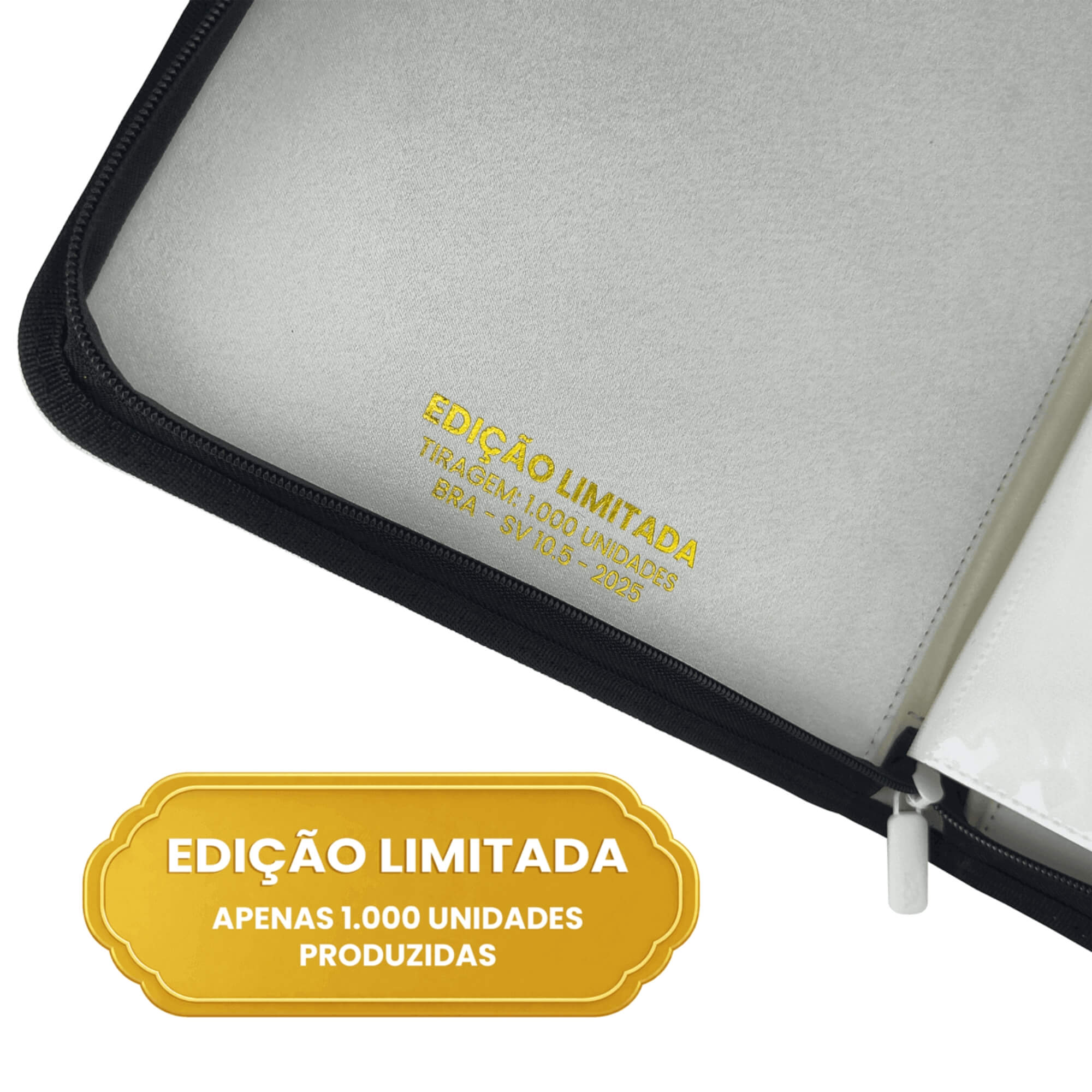 Pasta Premium 3x3 Branca/Preta com 20 Folhas Frente e Verso BRA - BC-2053-SV10.5