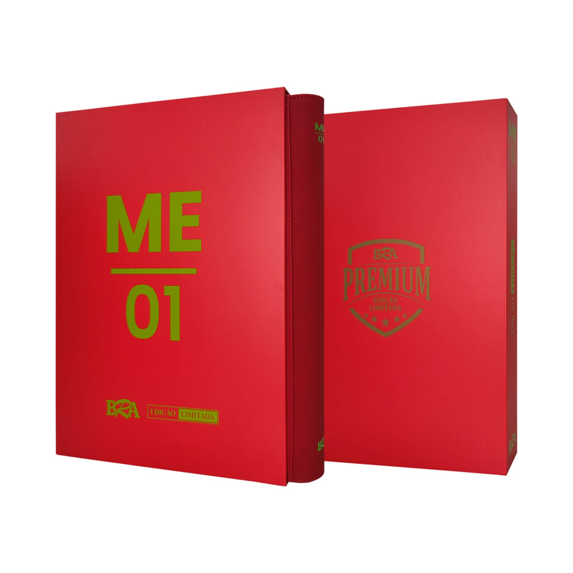 Pasta Premium 3x3 ME01 Vermelha/Verde com 20 Folhas Frente e Verso BRA - BC-2051-ME01