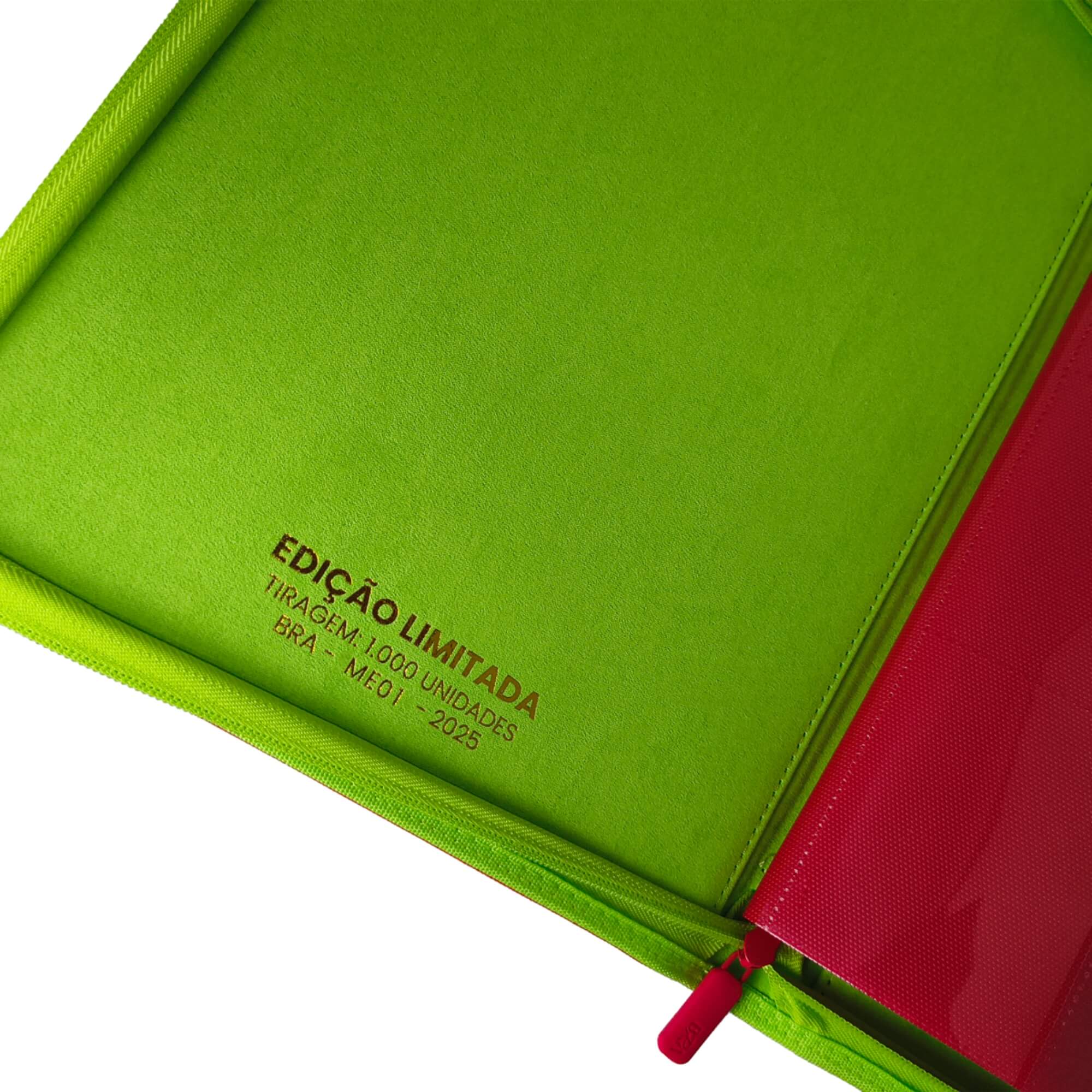 Pasta Premium 3x3 ME01 Vermelha/Verde com 20 Folhas Frente e Verso BRA - BC-2051-ME01