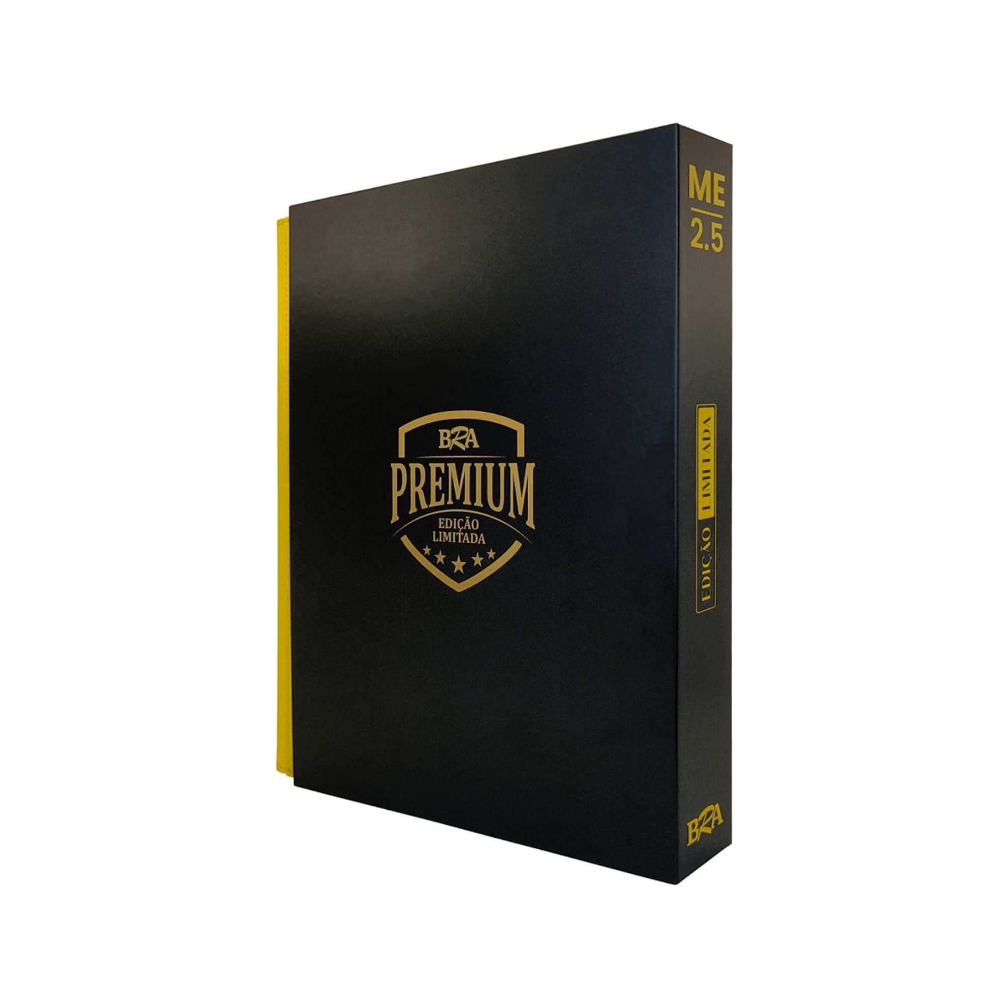 Pasta Premium 3x3 ME 2.5 Amarela e Preta com 20 Folhas BRA - BC-2057_ME2.5
