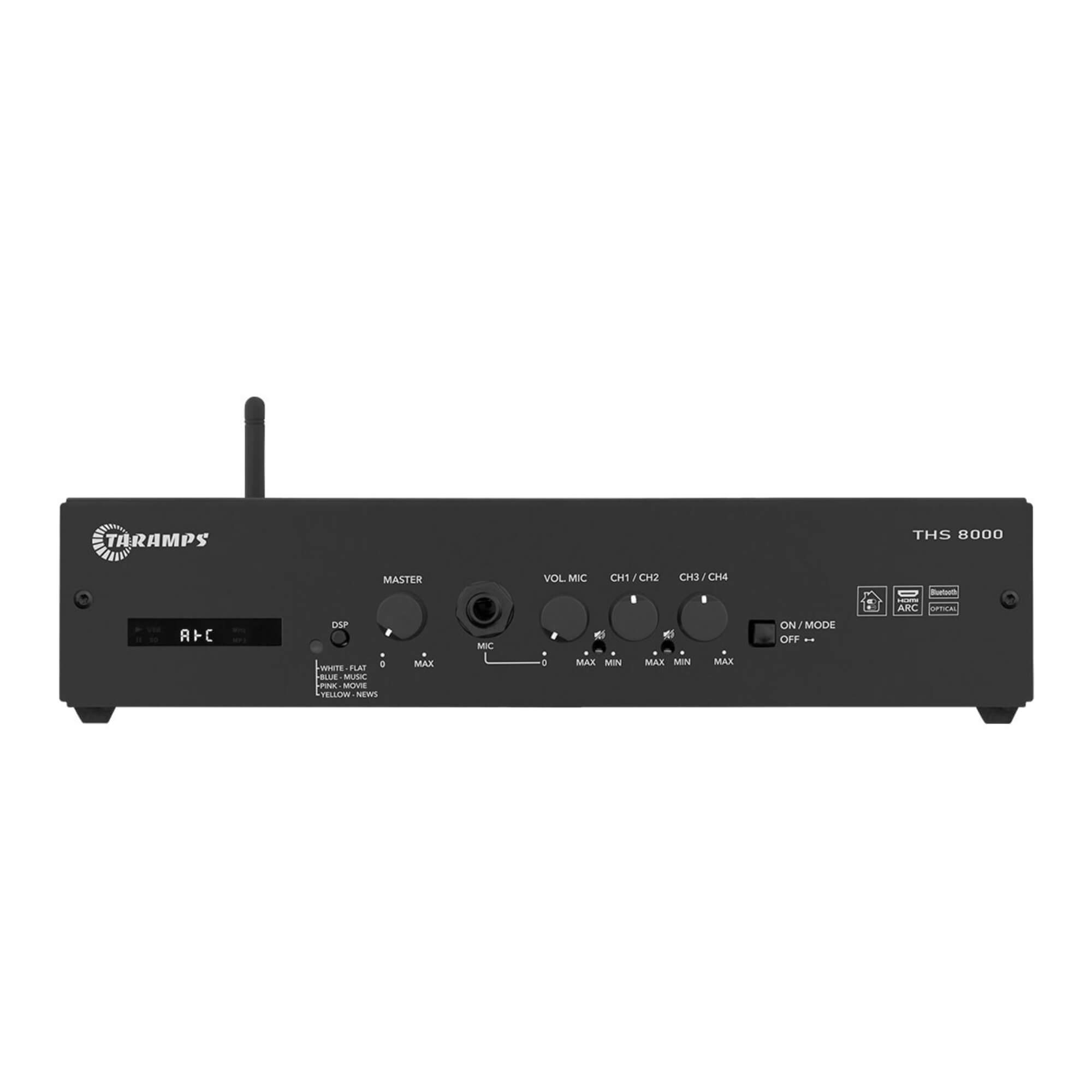 Amplificador Class D THS 8000 Receiver Multicanal 800W RMS Taramps - 902513