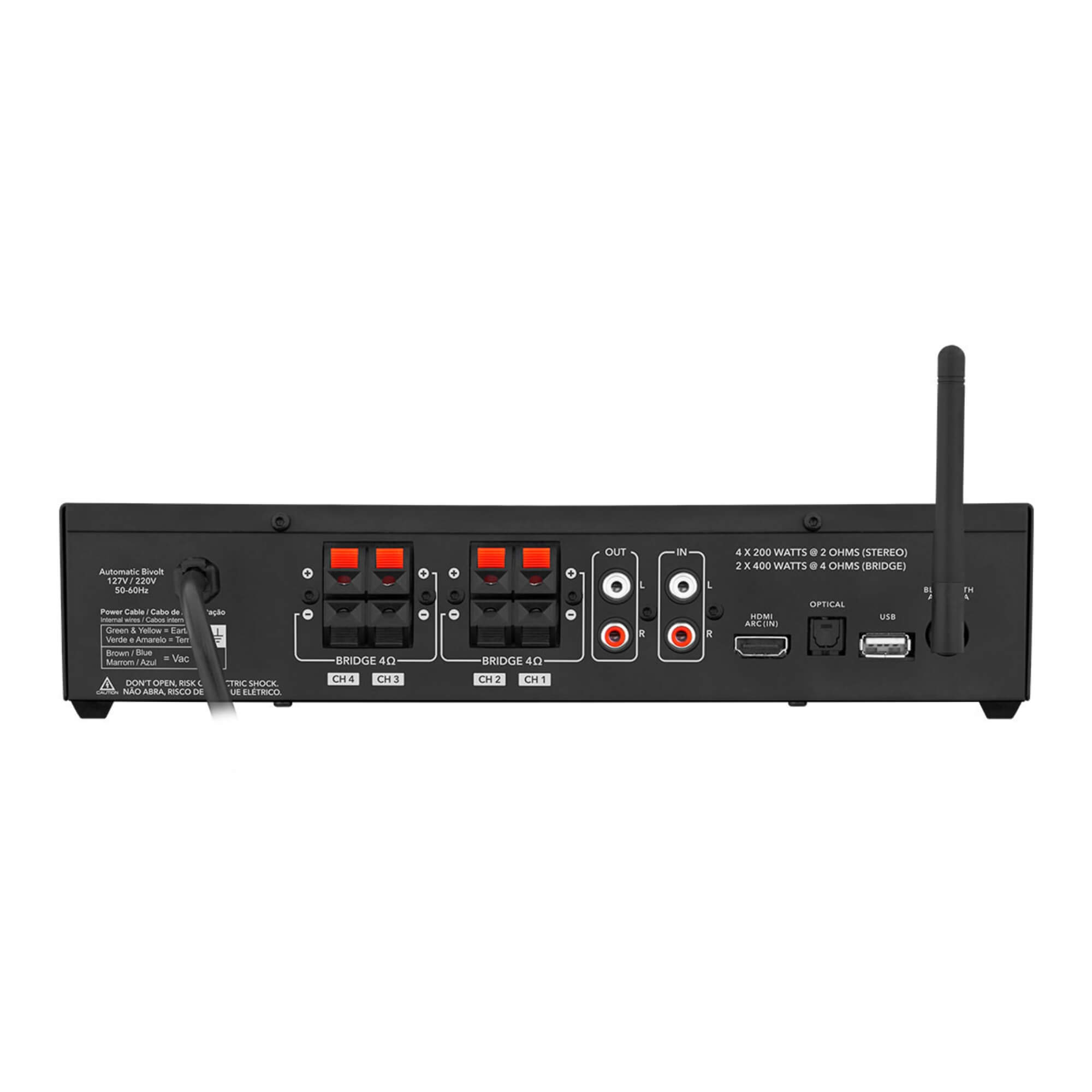 Amplificador Class D THS 8000 Receiver Multicanal 800W RMS Taramps - 902513