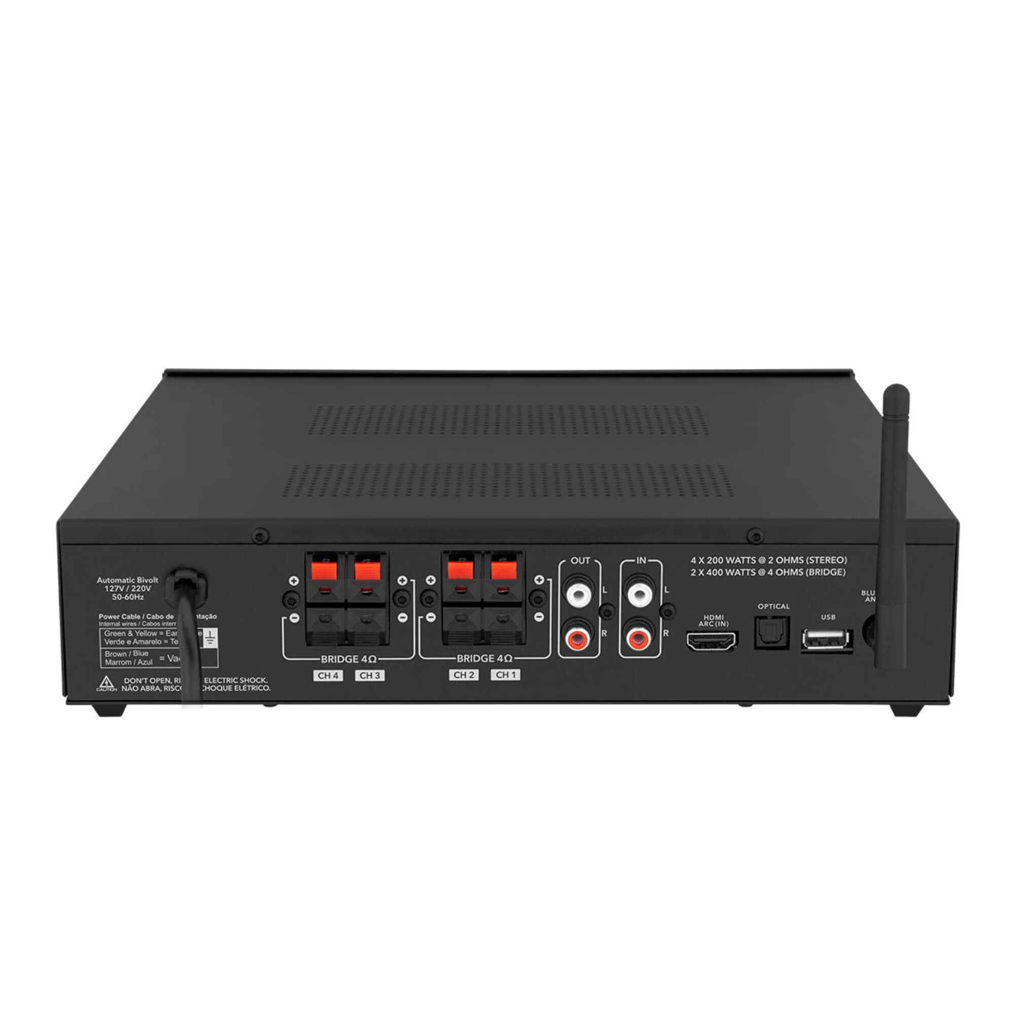 Amplificador Class D THS 8000 Receiver Multicanal 800W RMS Taramps - 902513