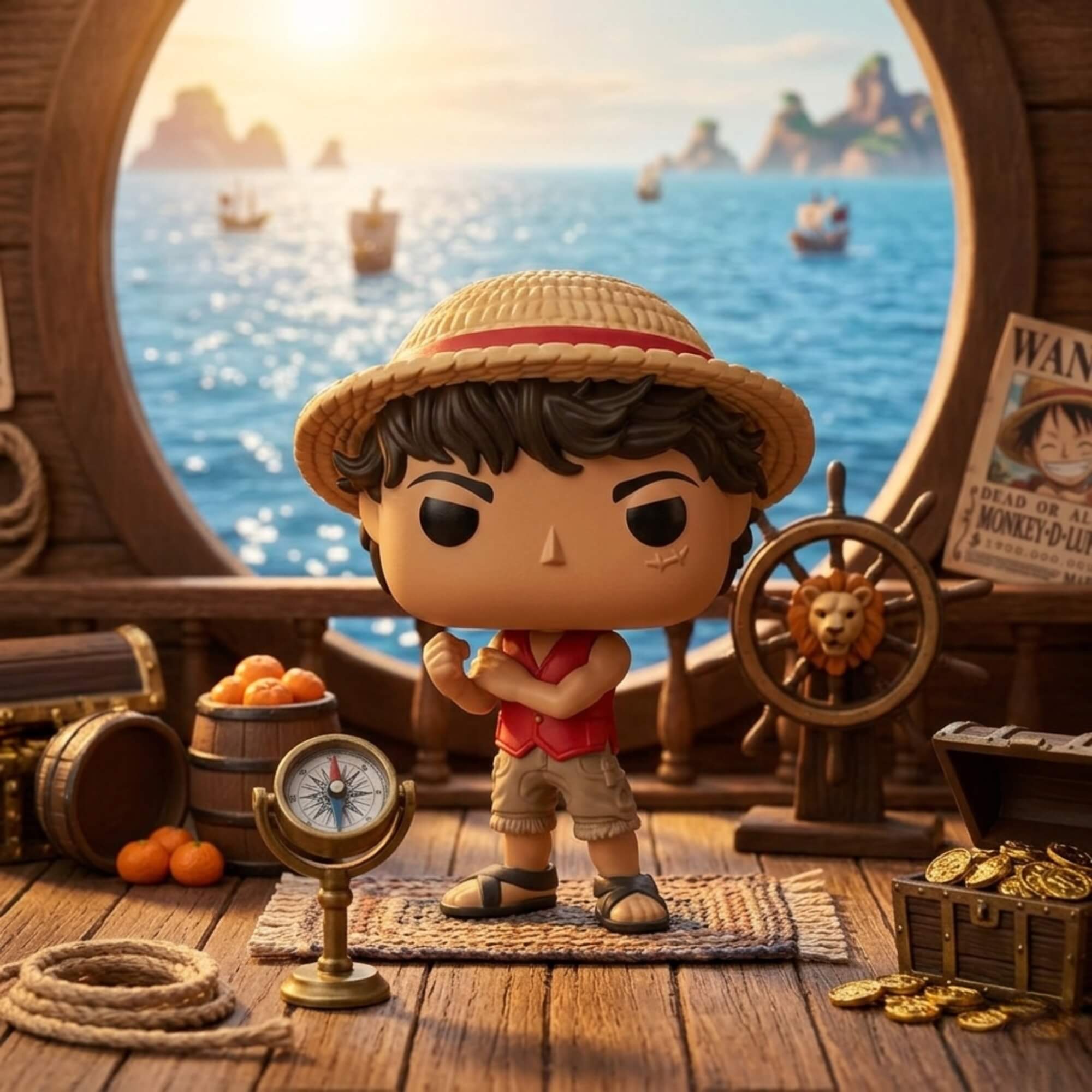 Boneco Funko Pop! One Piece Live Action - Monkey D. Luffy Candide - 12864