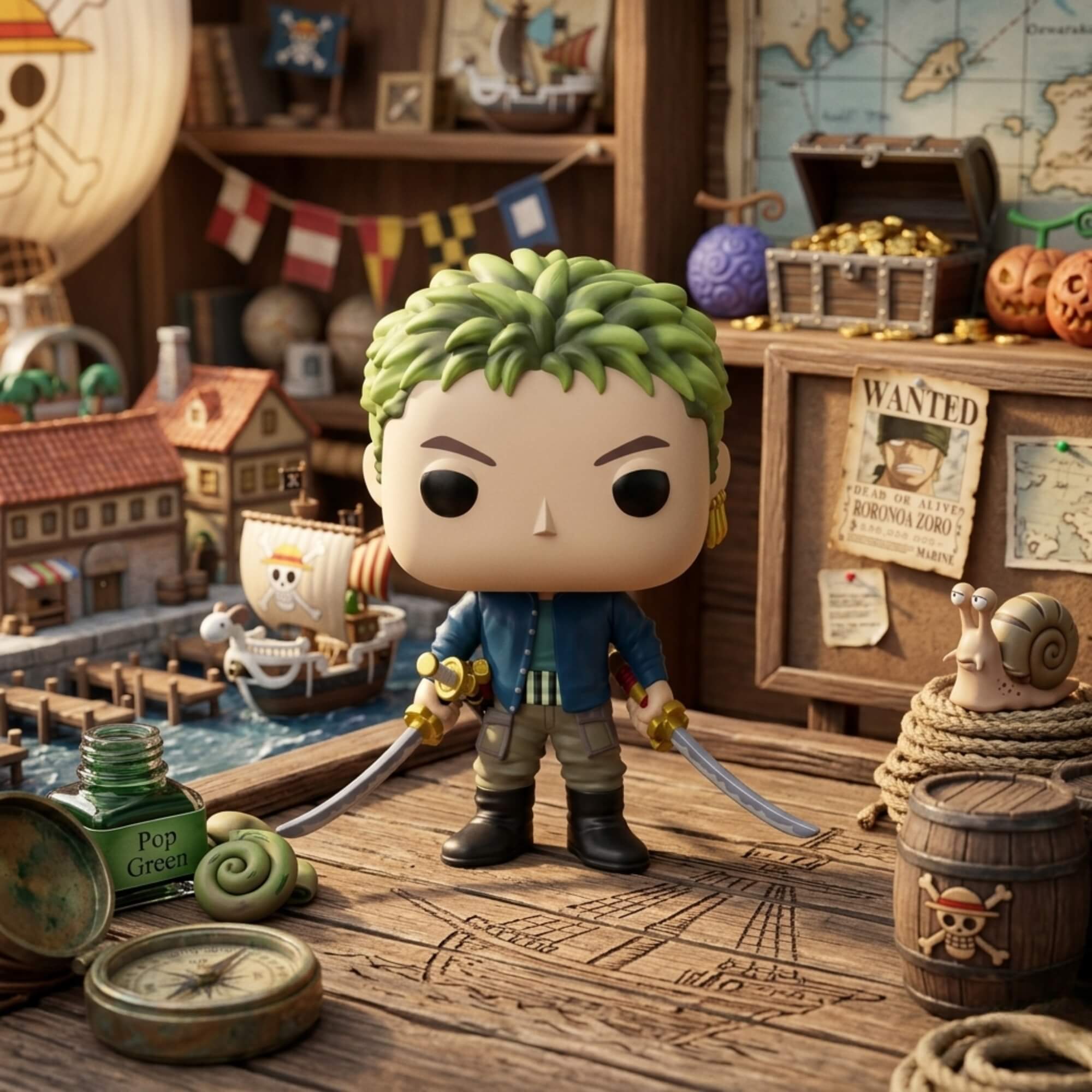 Boneco Funko Pop! One Piece Live Action - Zoro Candide - 12868