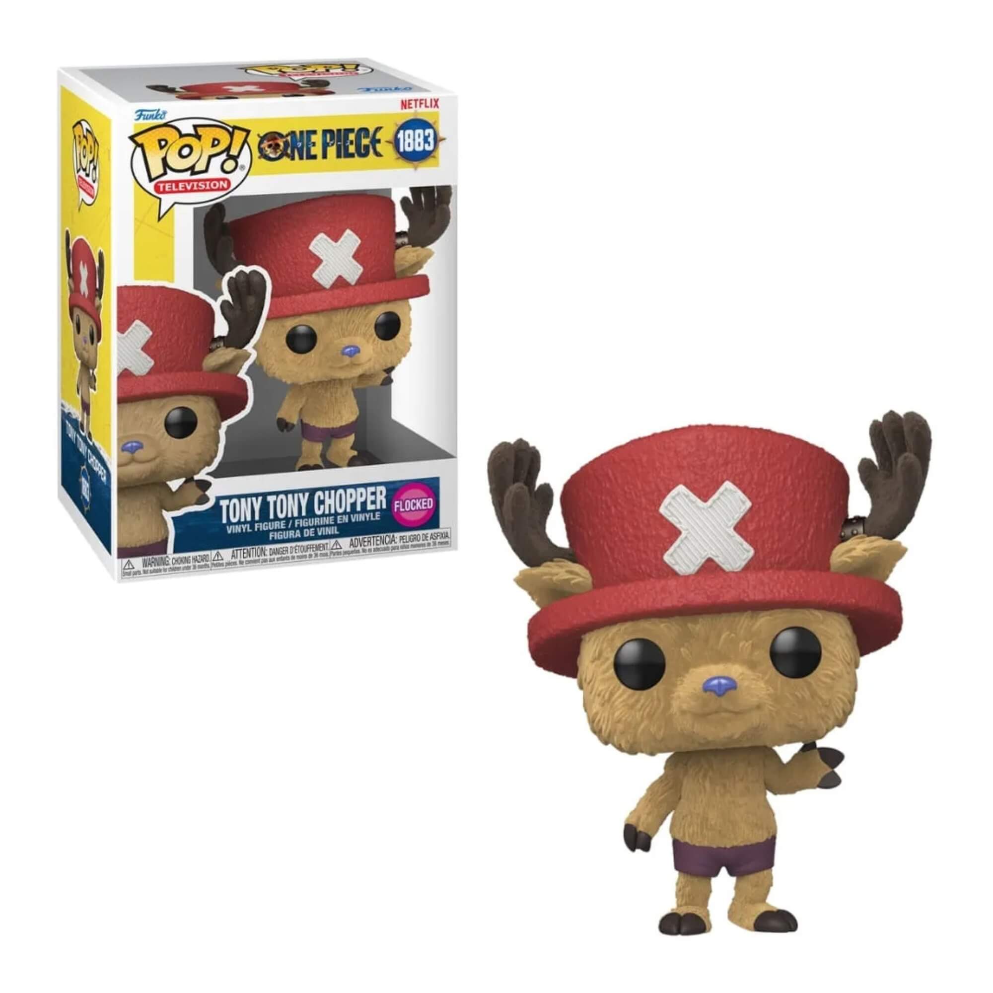 Boneco Funko Pop! One Piece Live Action - Chopper (Flocked) Candide - 12869