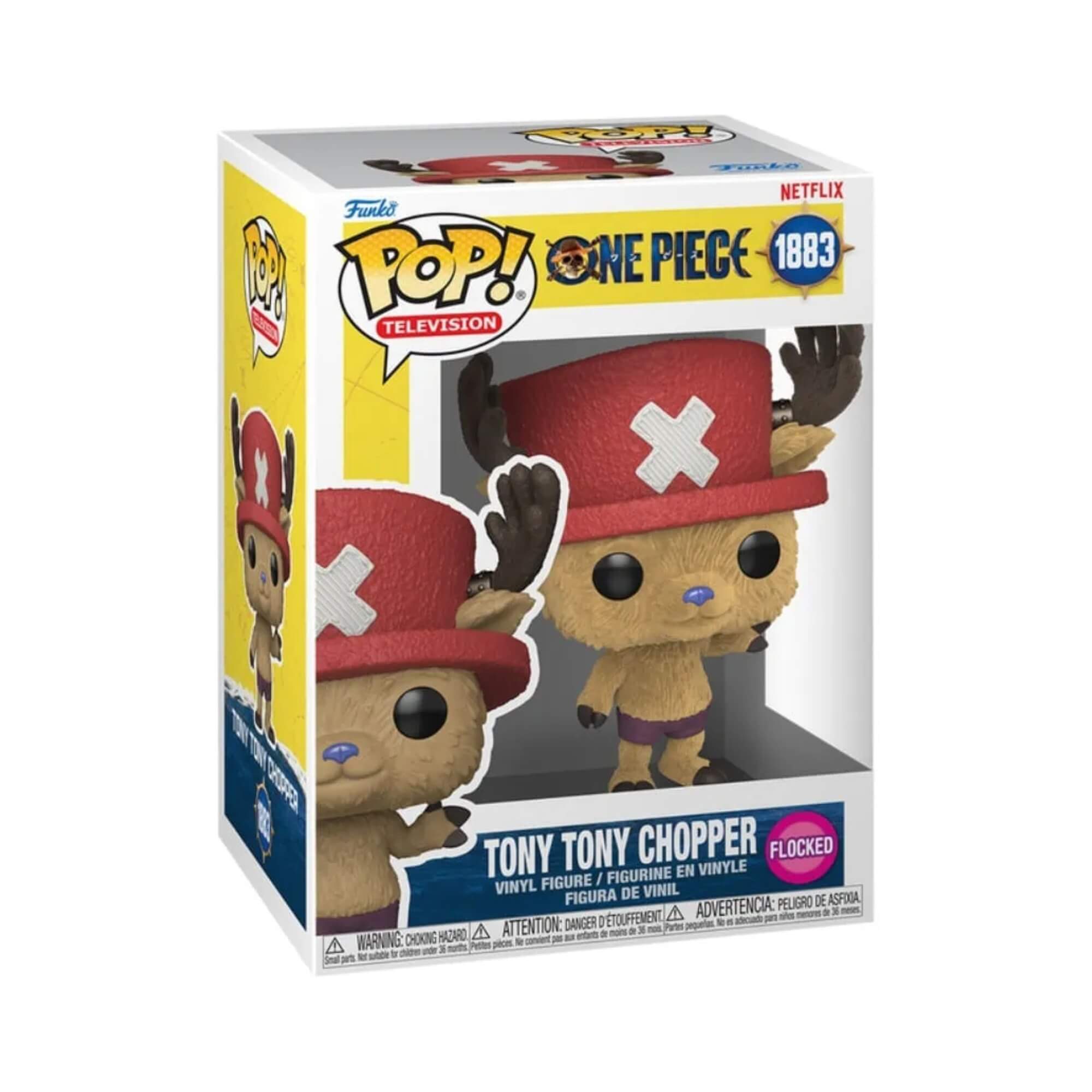 Boneco Funko Pop! One Piece Live Action - Chopper (Flocked) Candide - 12869