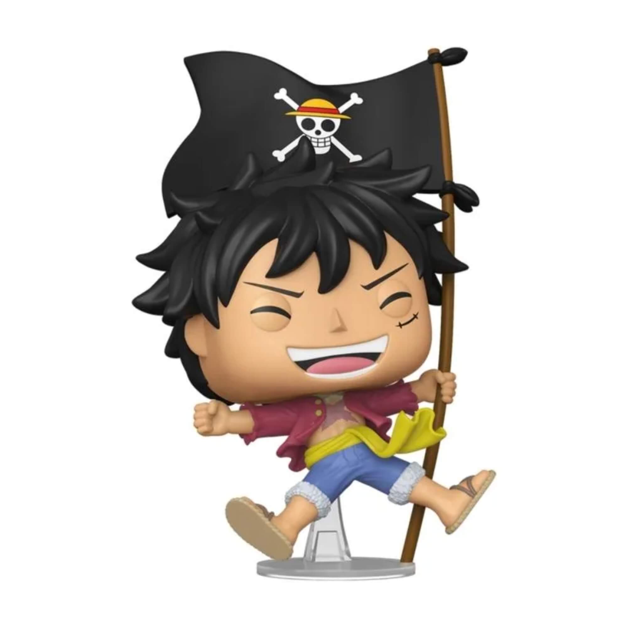 Boneco Funko Pop! One Piece Luffy com Bandeira Candide - 12891