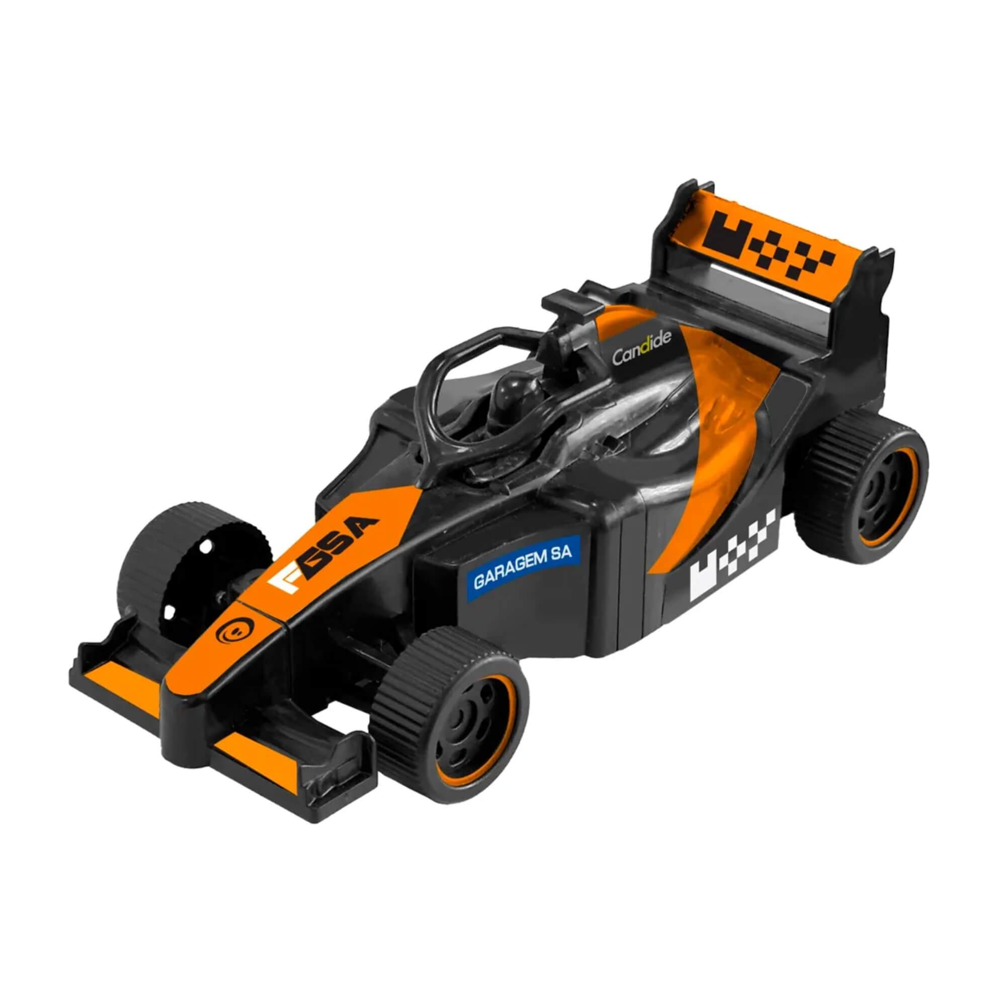Carrinho de Controle Remoto Fórmula GSA Racing Team Sortido e Unitário Candide - 35005