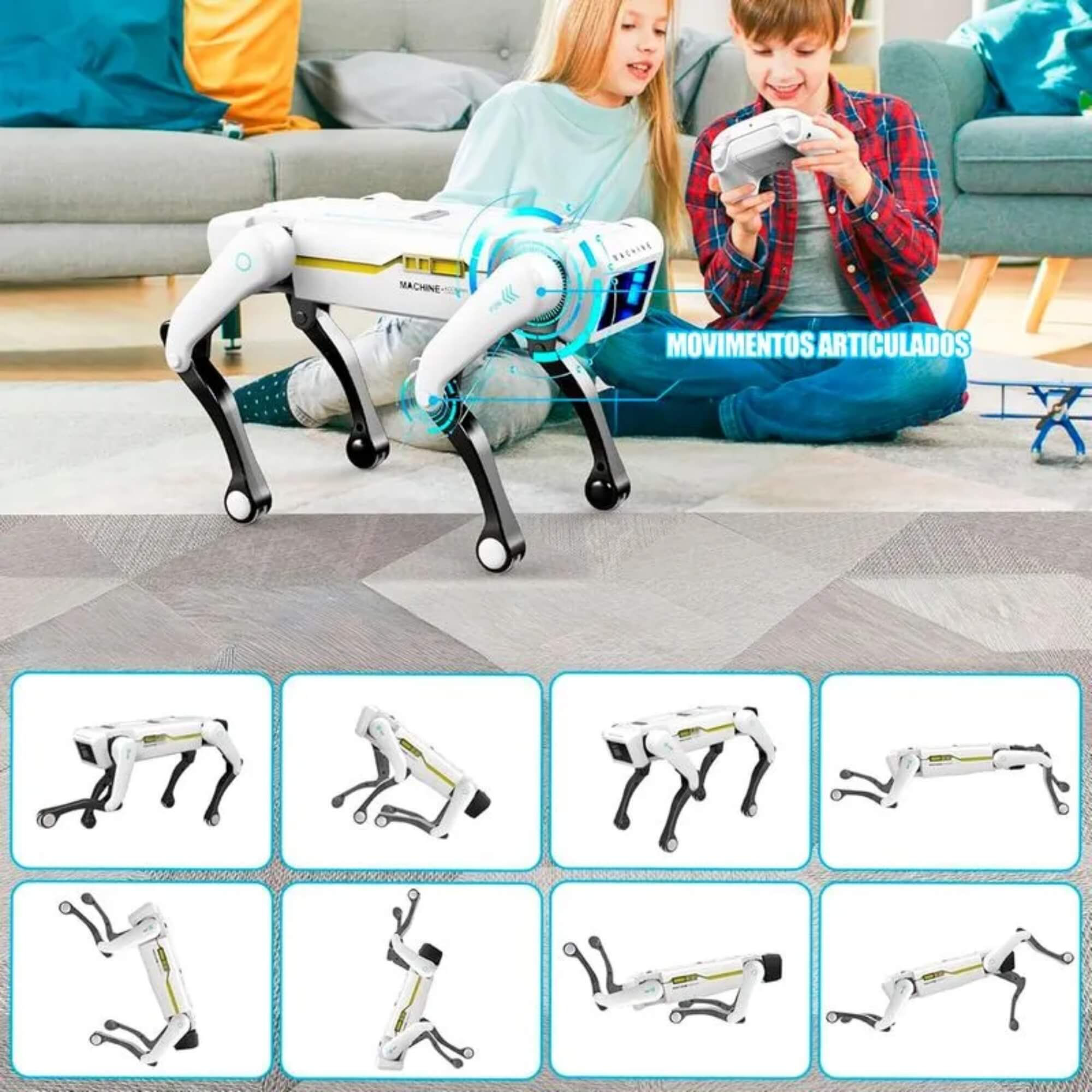 Cachorro Robô Inteligente Smart Pet Dogbot Candide - 3809