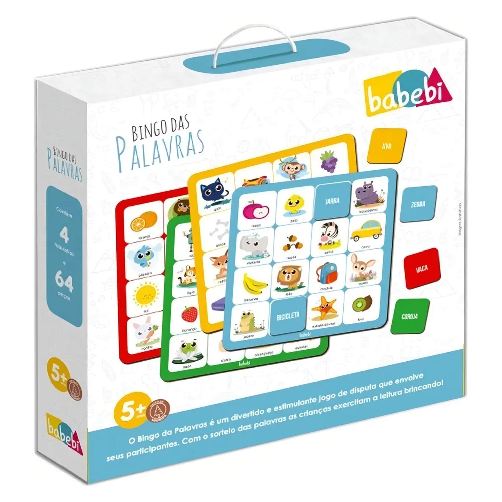 Jogo Educativo Bingo das Palavras Babebi - 6045