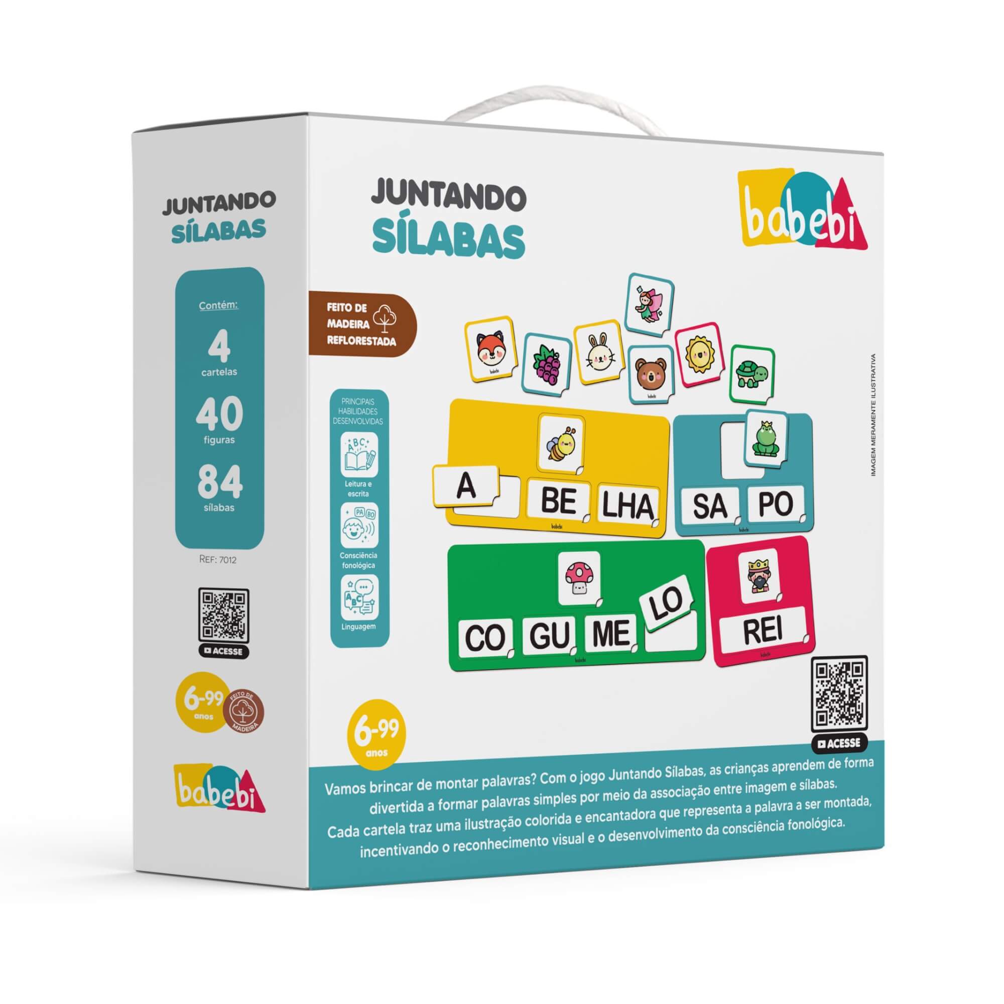 Jogo Educativo Juntando Sílabas Babebi - 7012