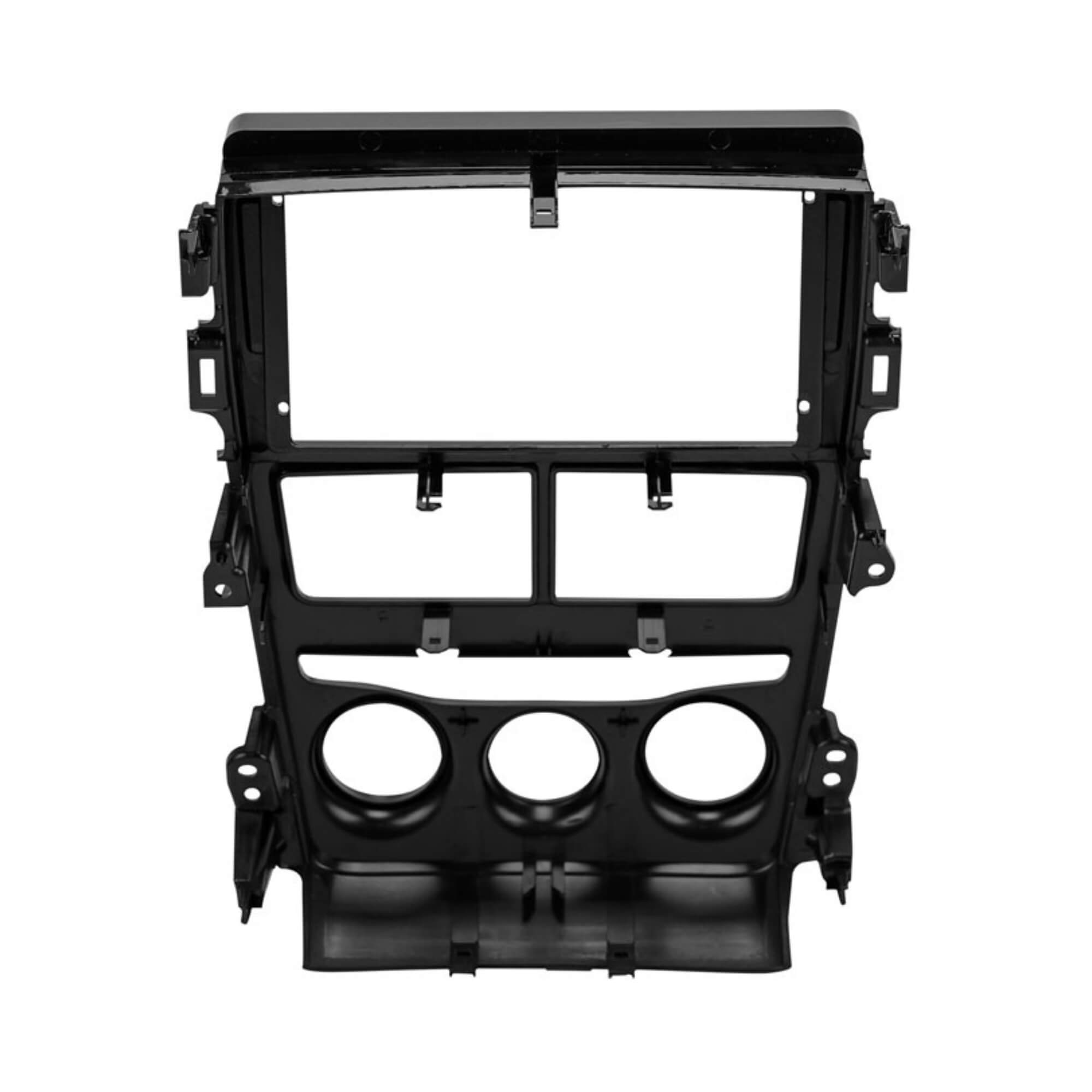 Moldura 9" Yaris 2018 a 2020 cor Black Piano Expex - EPX9TO015
