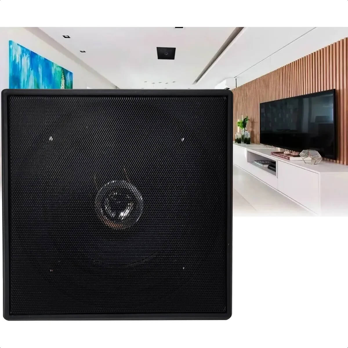 COMP Kit Amplificador THS 1900 60W Rms Receiver Taramps + 6 arandelas Leson Preta