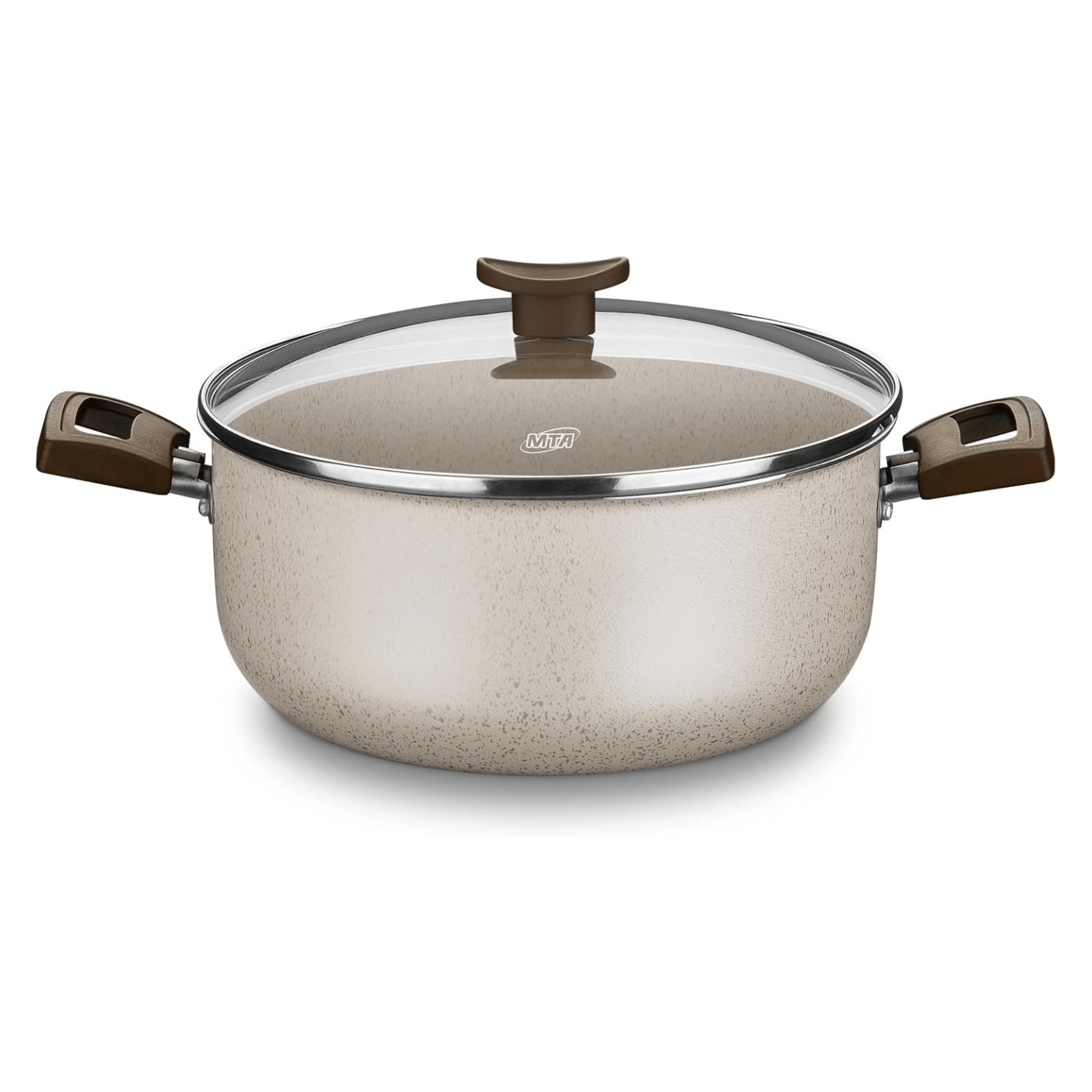 Aura Caçarola Baunilha Com Tampa De Vidro N.24 / 4,1L MTA - 1259