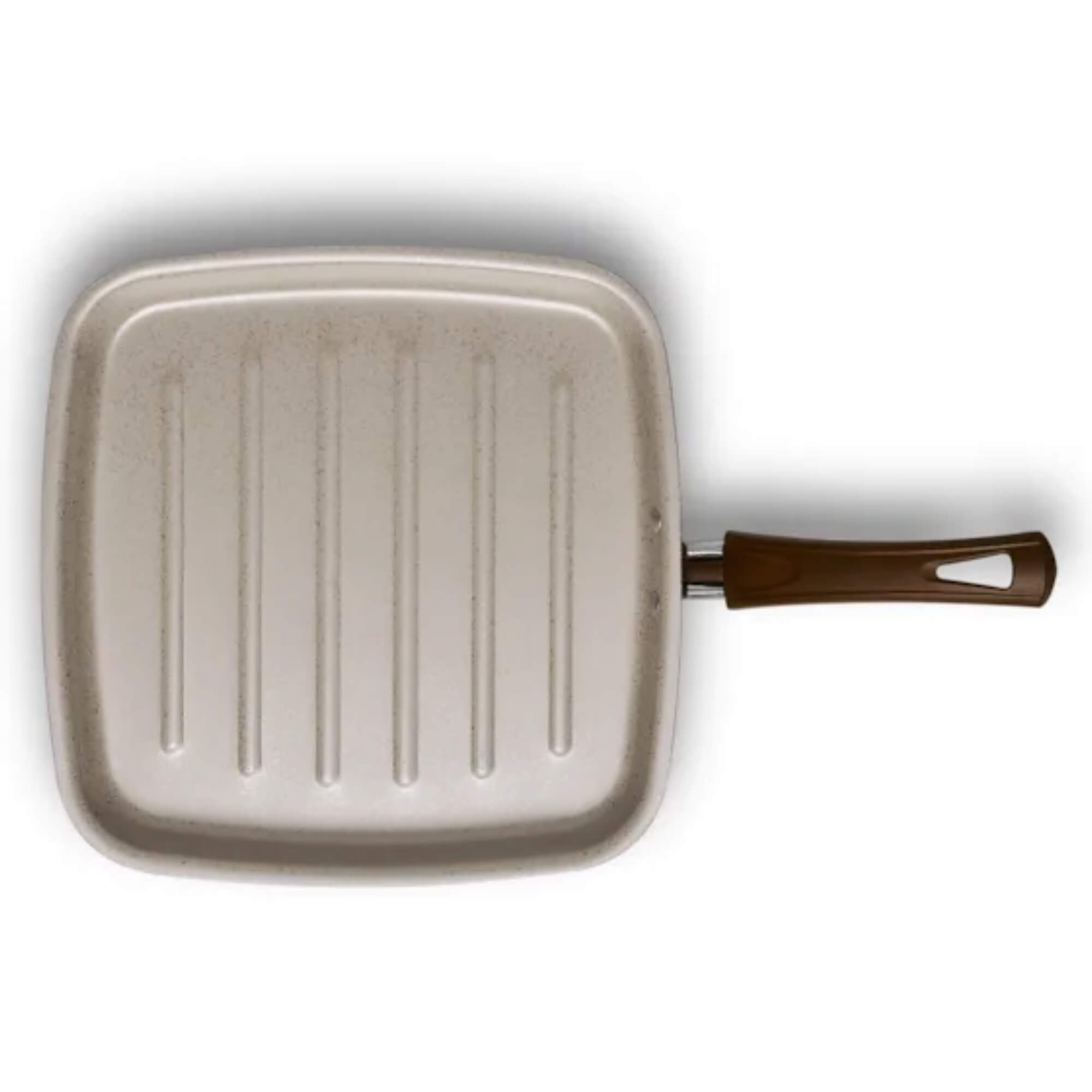 Frigideira Quadrada Grill em Alumínio Superflon Aura Cor Baunilha 1,1L MTA - 1280