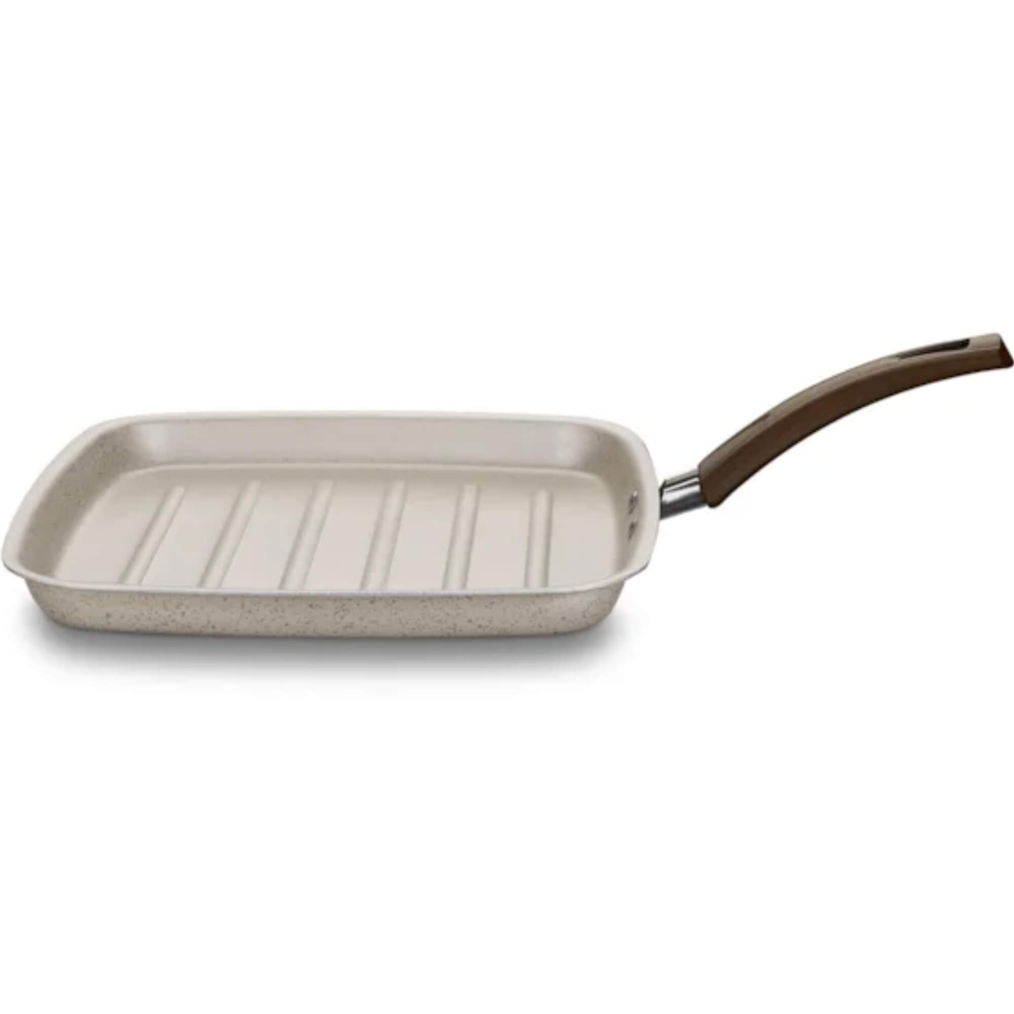 Frigideira Quadrada Grill em Alumínio Superflon Aura Cor Baunilha 1,1L MTA - 1280
