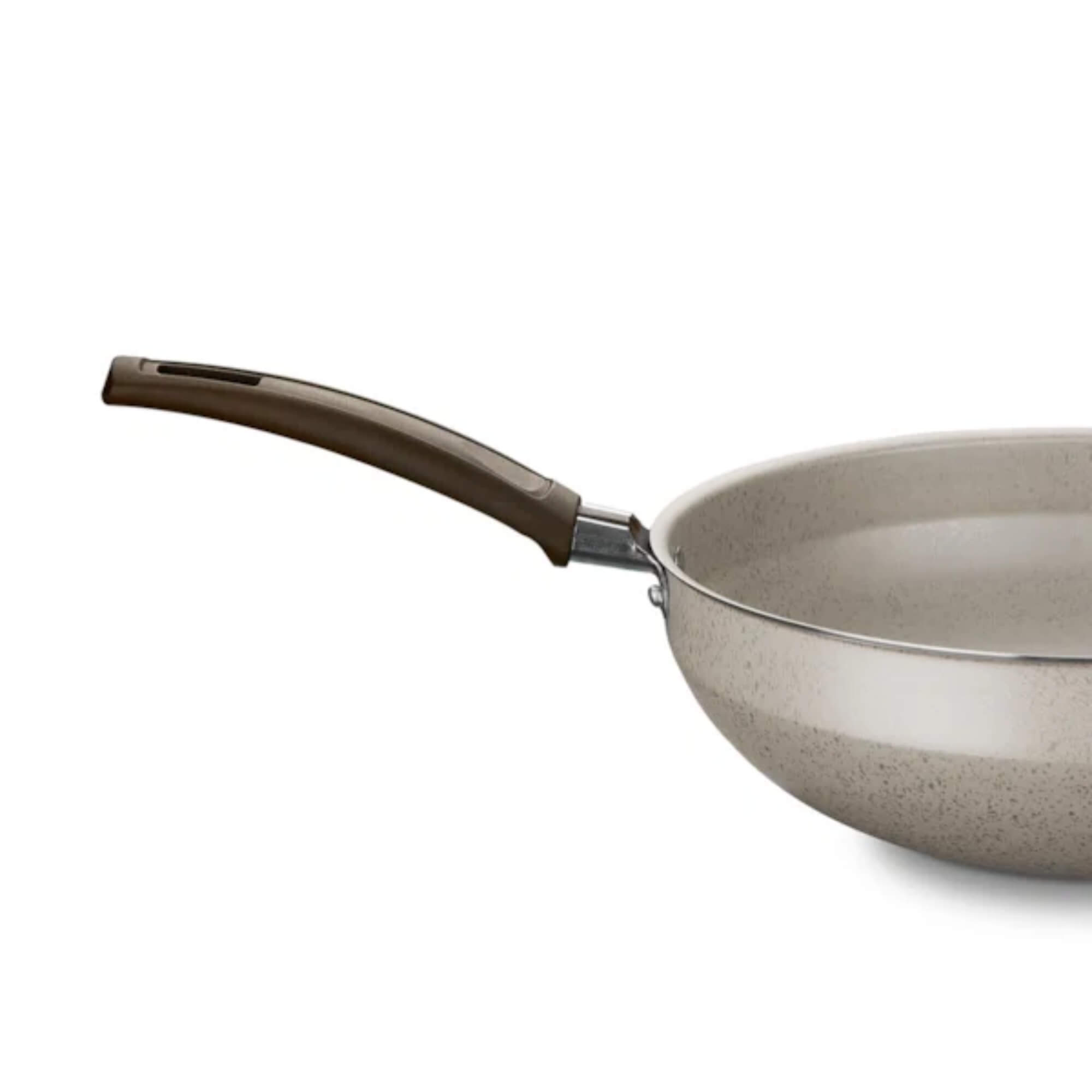 Panela de Alumínio Superflon Wok Aura Cor Baunilha Nº28 4,3L MTA - 1269