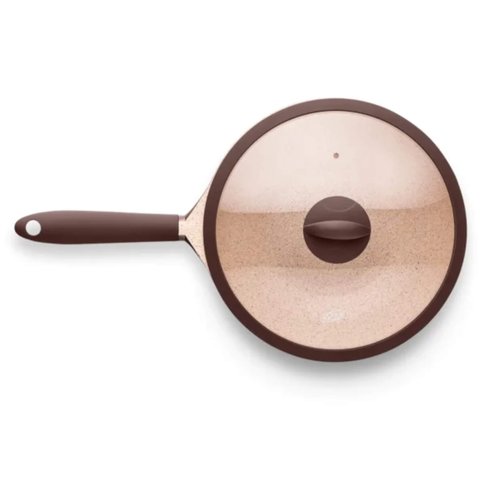 Panela Wok Belga Antiaderente Cerâmic Flon Alumínio com Fundo de Indução N°28 3,8L MTA - 8445