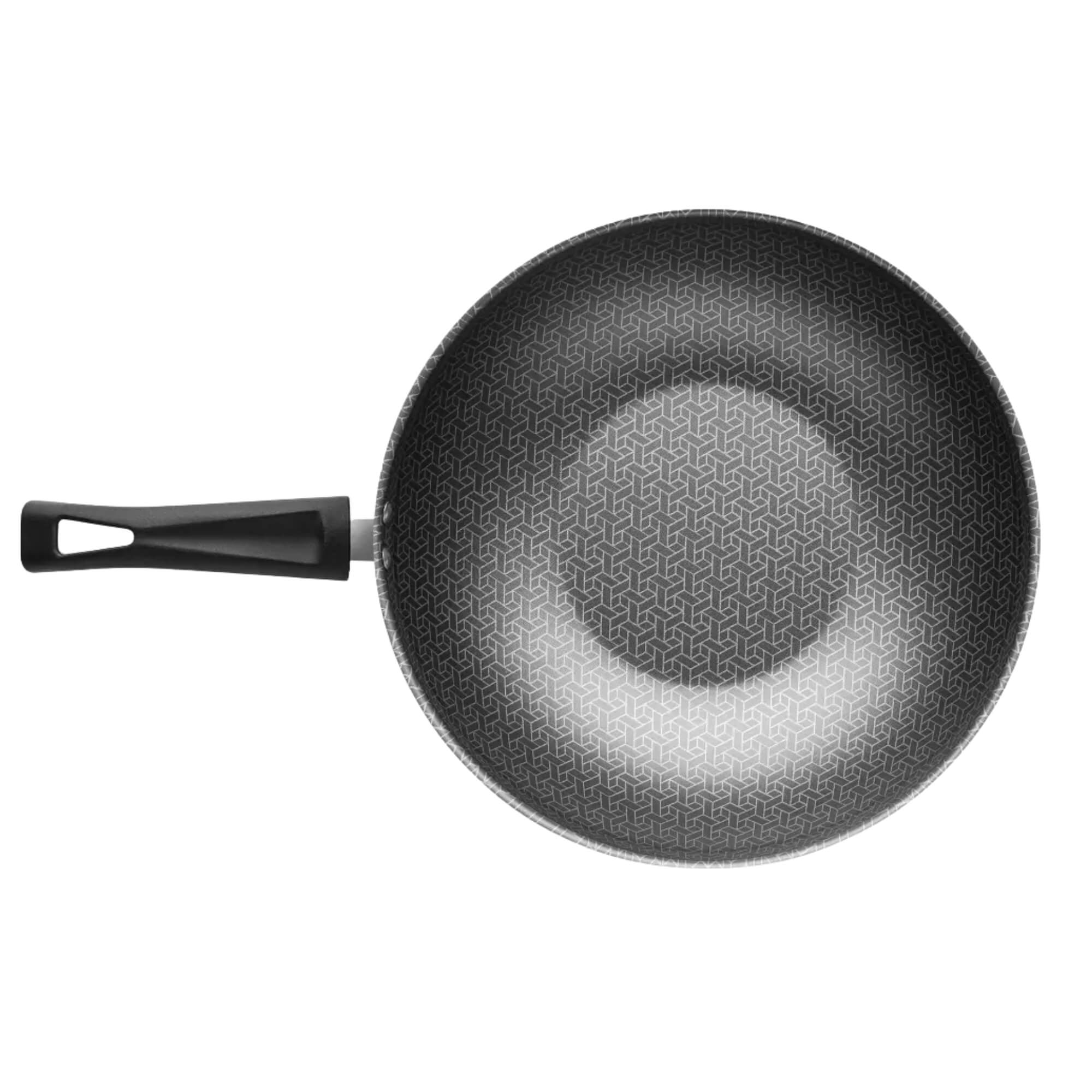 Panela Wok Cor Grafite 2,8L Nº24 Antiaderente de Alumínio MTA - 917