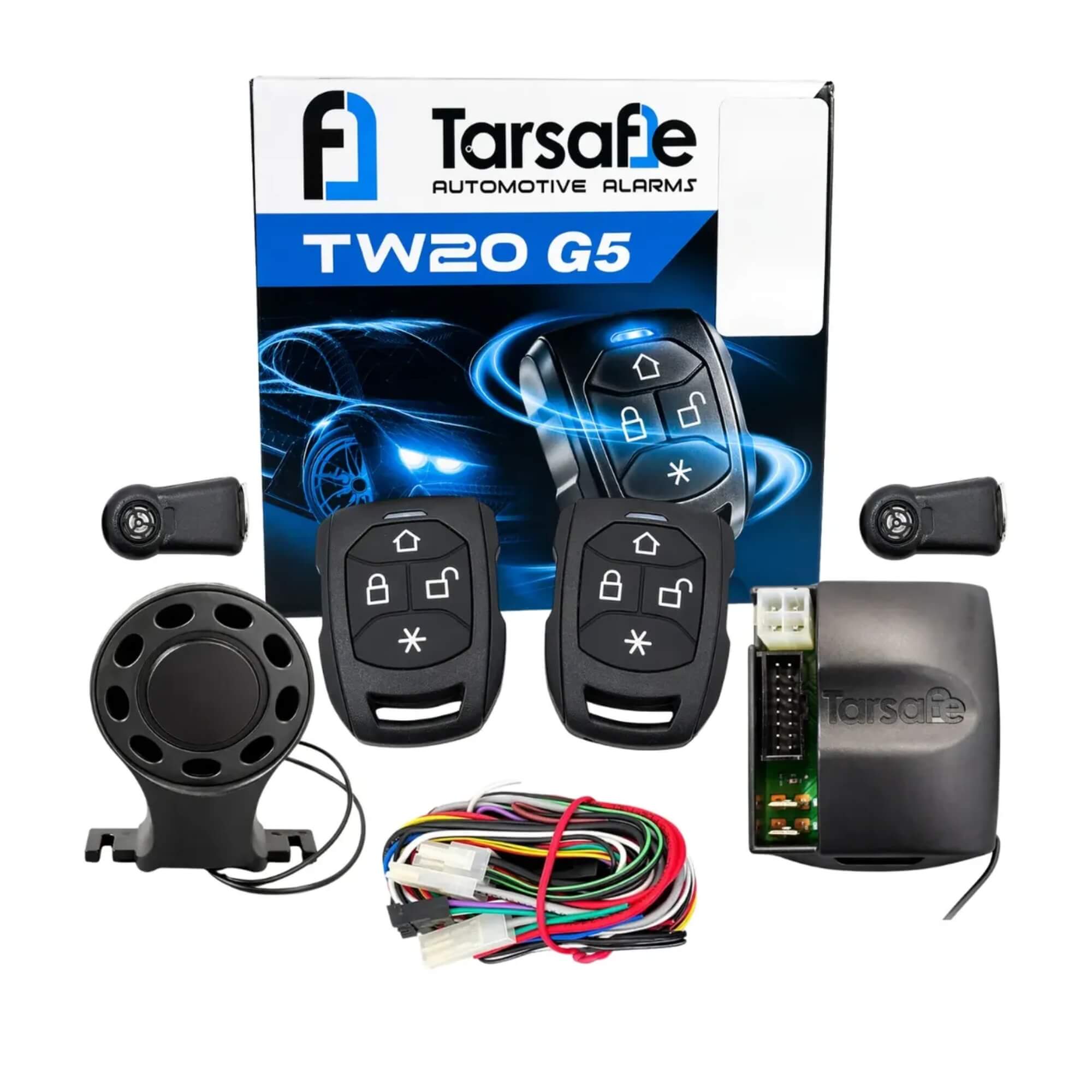 Alarme Automotivo Universal TW20 G5 Com 2 Controles 12V Tarsafe Lookout - 1429