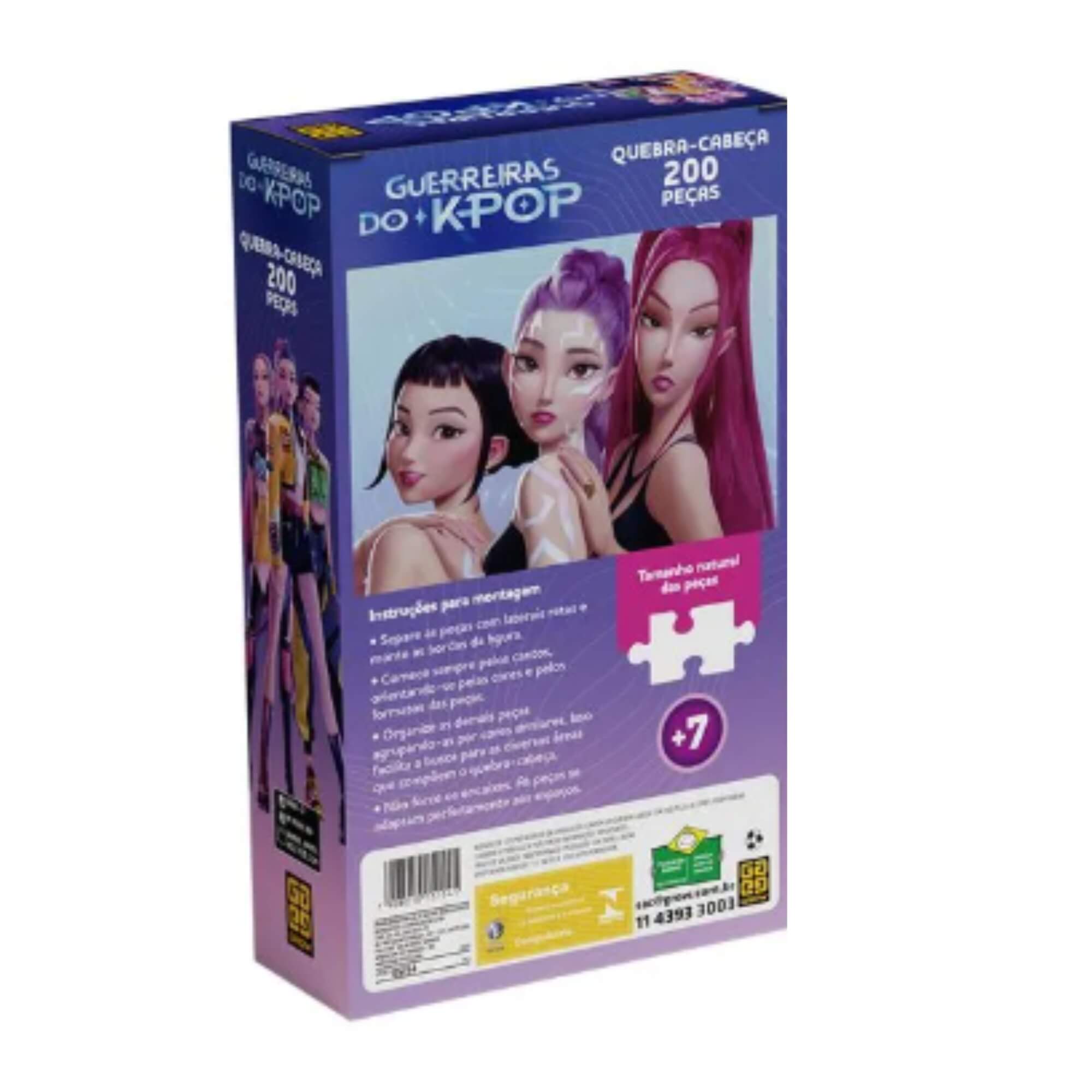 Quebra-cabeça 200 peças Guerreiras do K-Pop Grow - 05154