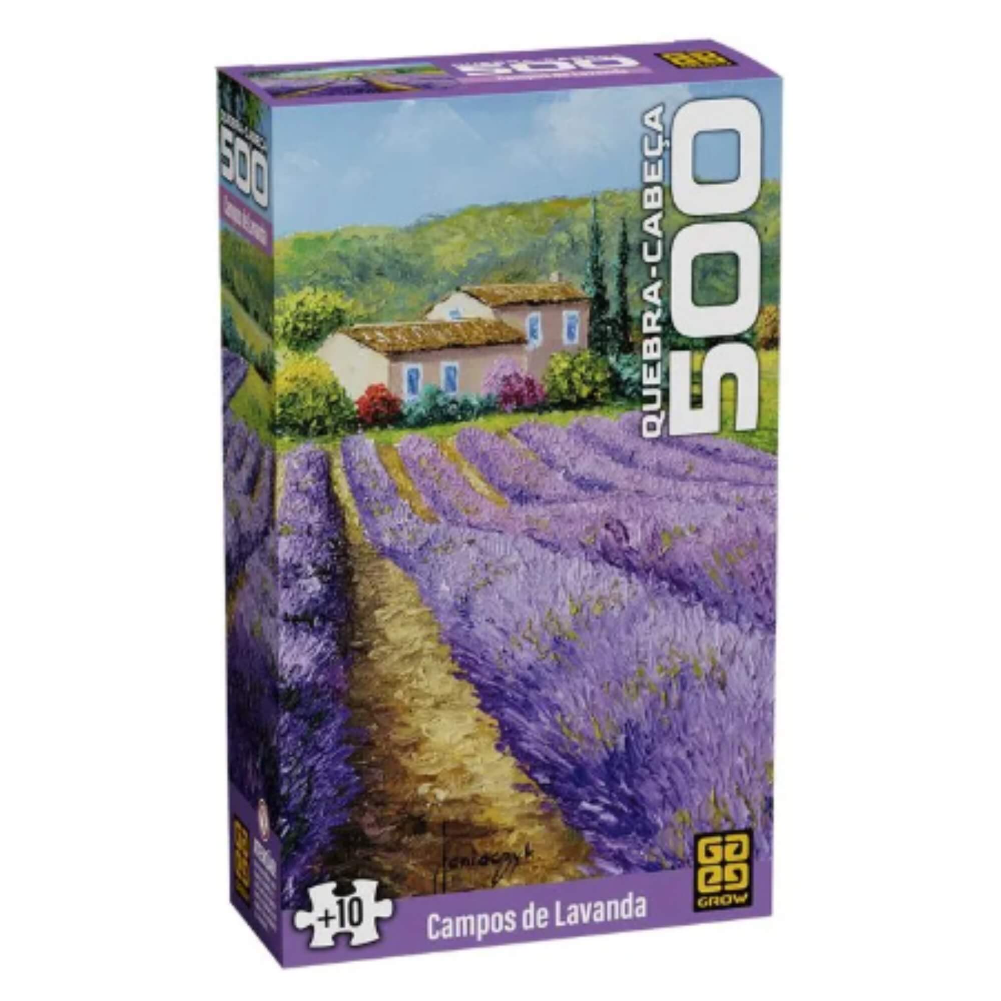 Quebra-cabeça 500 peças Campos de Lavanda Grow - 05158