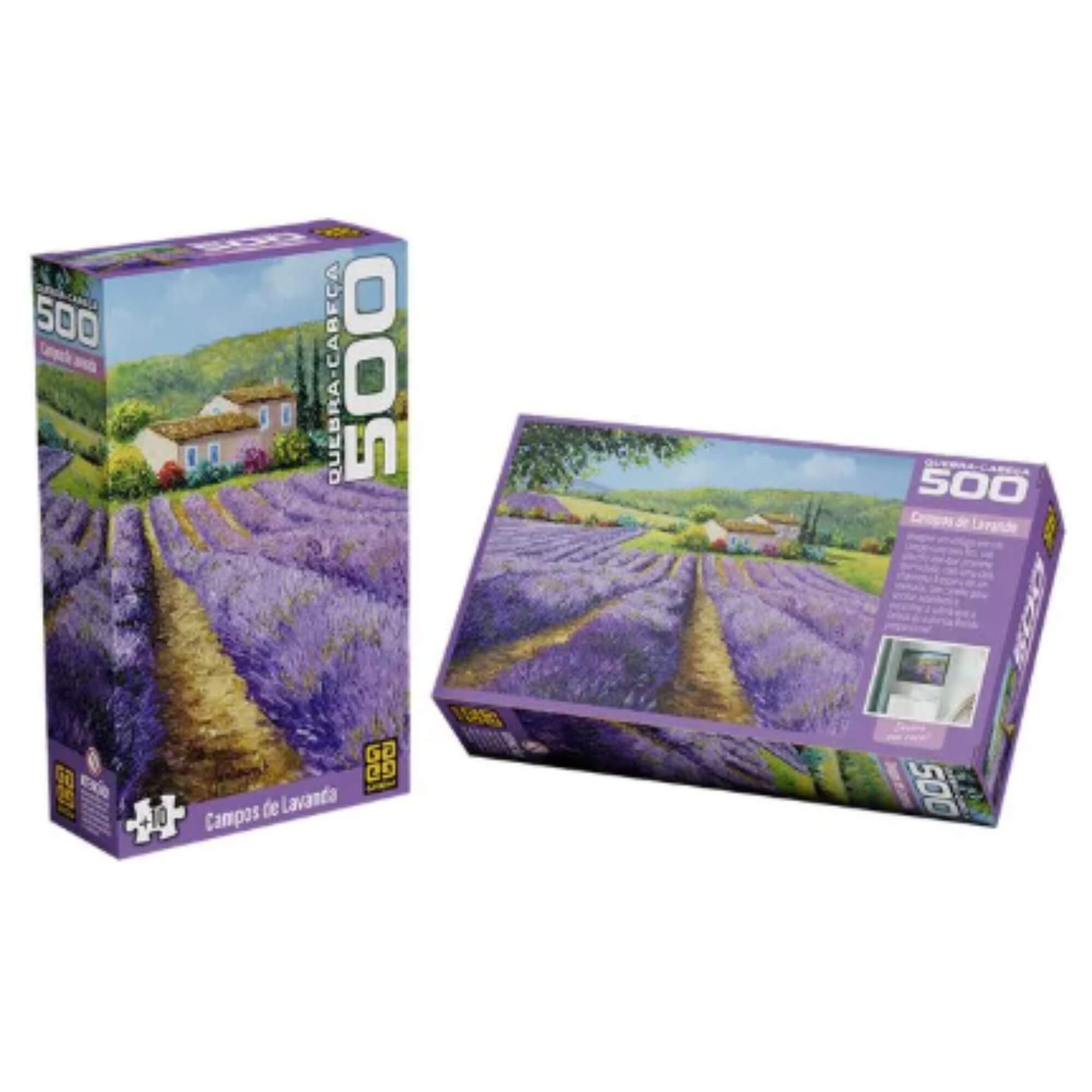 Quebra-cabeça 500 peças Campos de Lavanda Grow - 05158