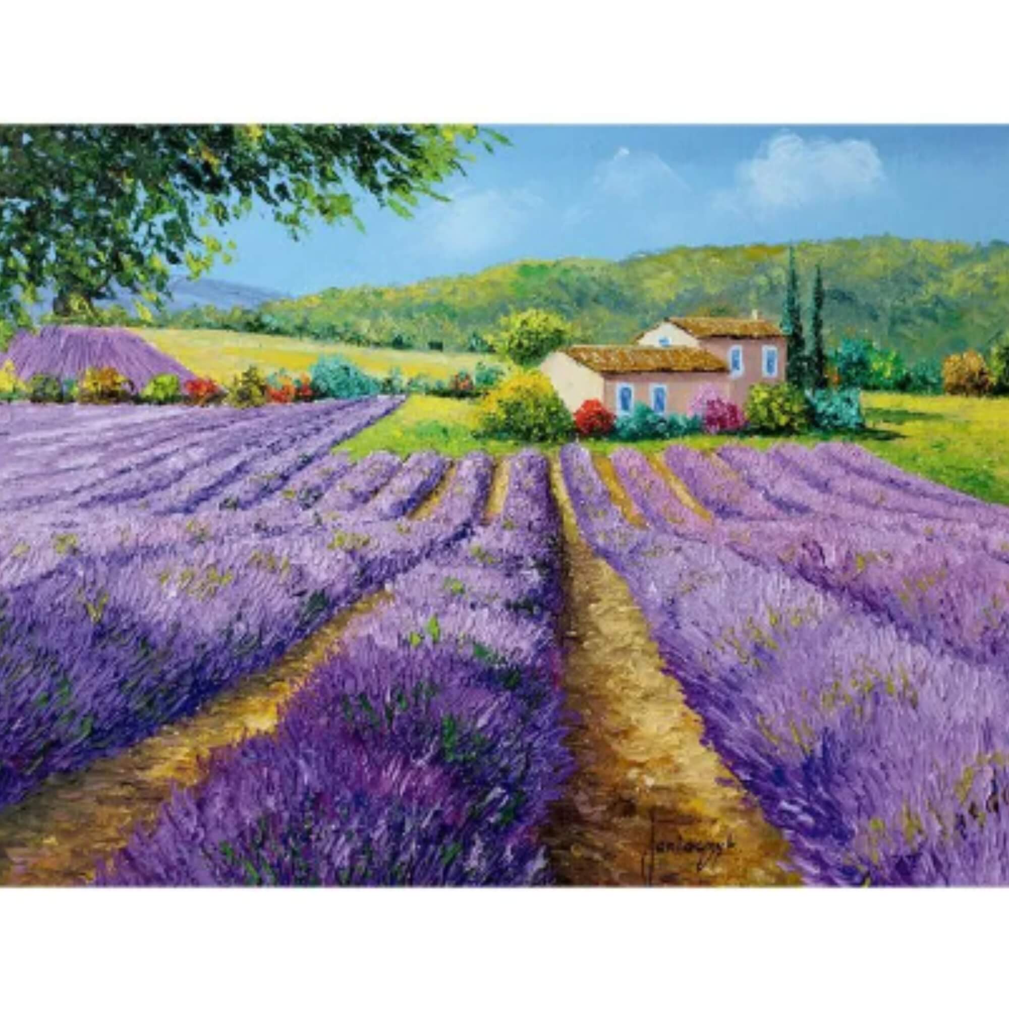 Quebra-cabeça 500 peças Campos de Lavanda Grow - 05158