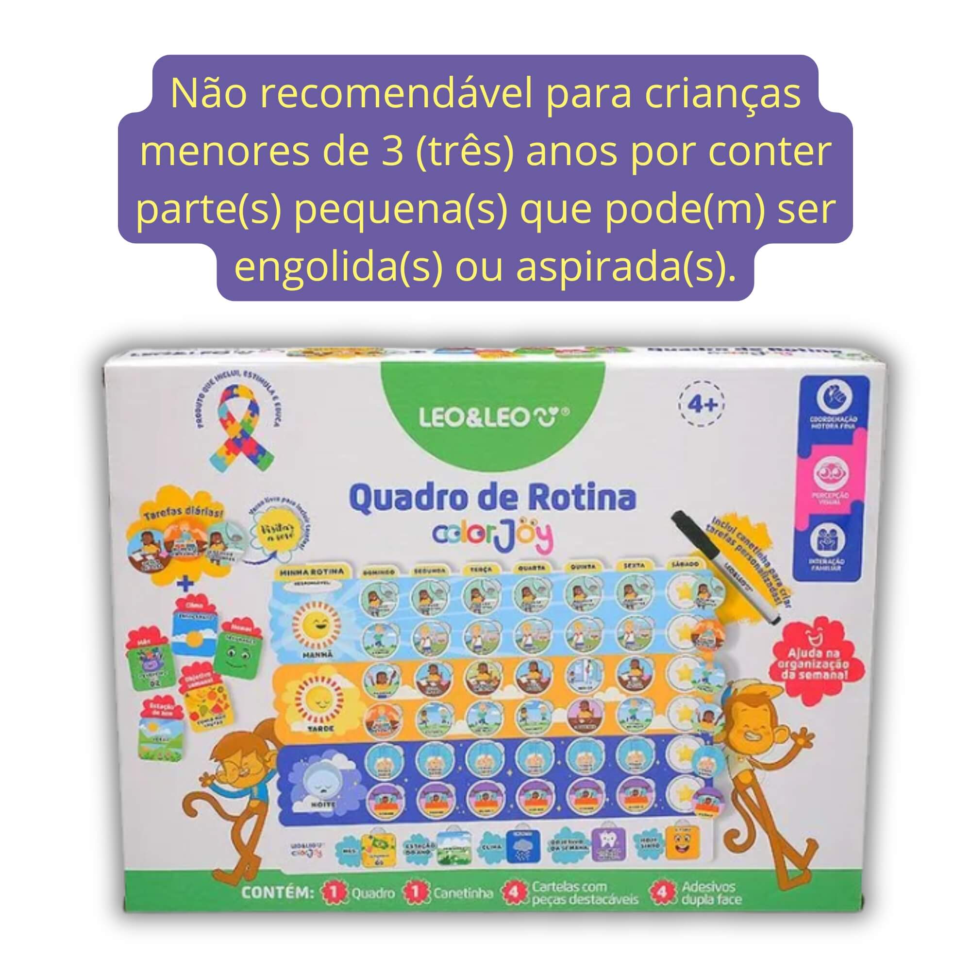 Quadro de Rotina Color Joy Caixa Leo&Leo Leonora - 10832