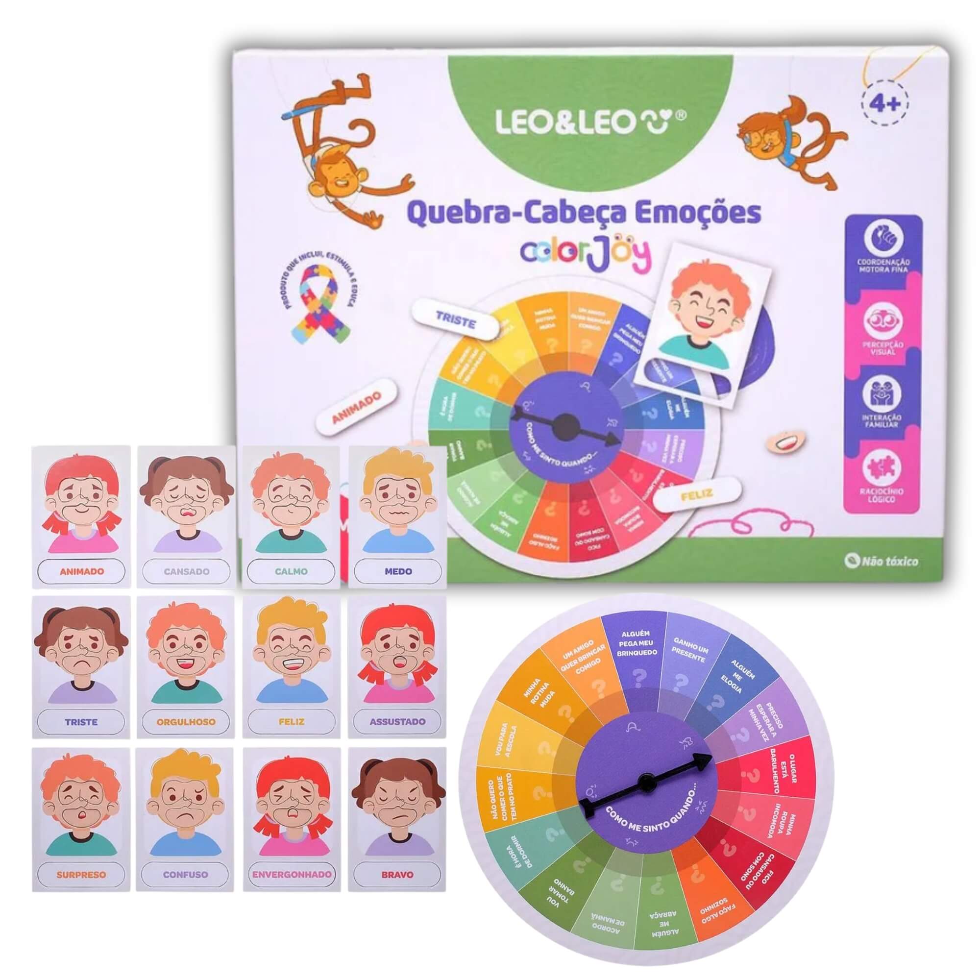 Quebra-Cabeça Emoções Color Joy Caixa Leo&Leo Leonora - 10833