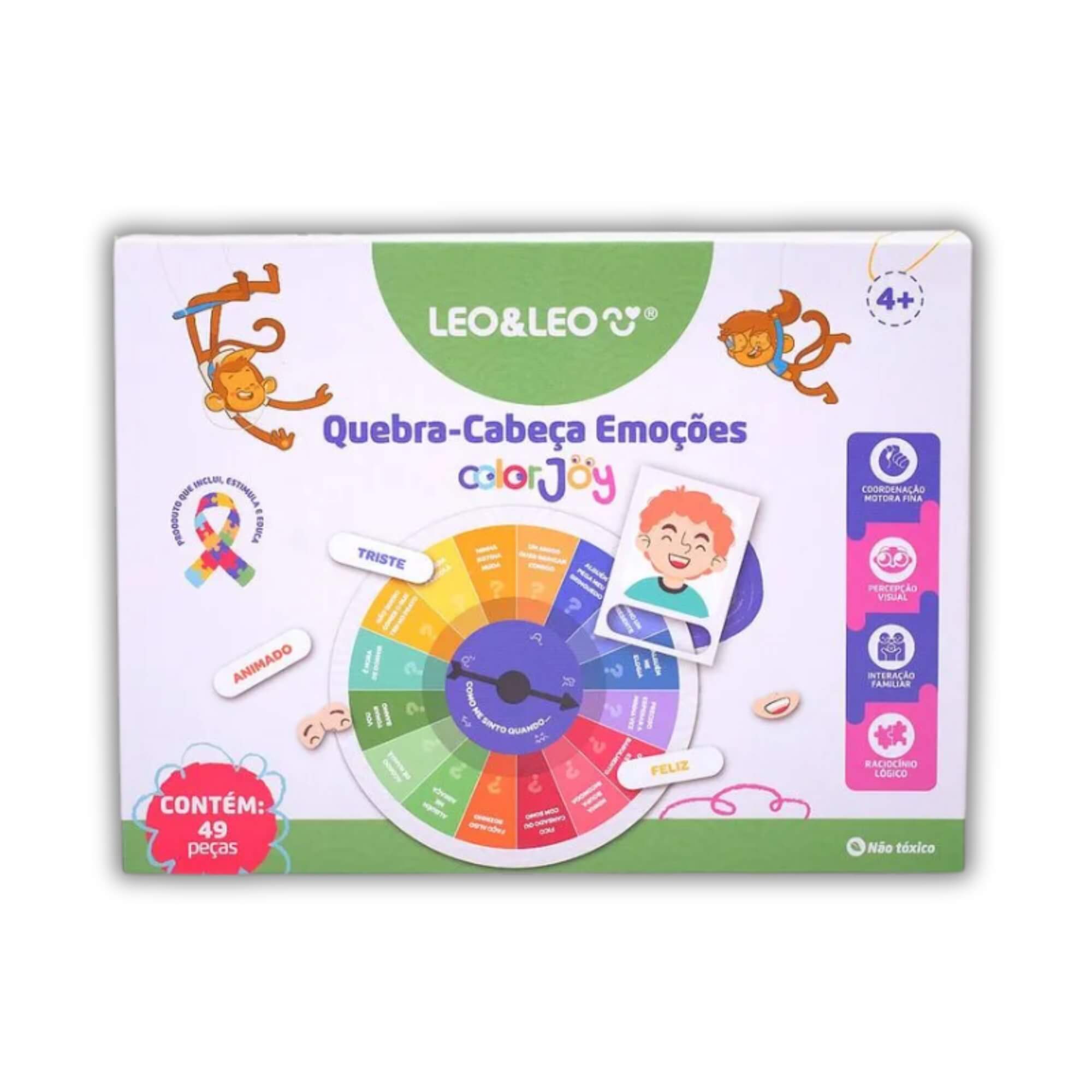 Quebra-Cabeça Emoções Color Joy Caixa Leo&Leo Leonora - 10833