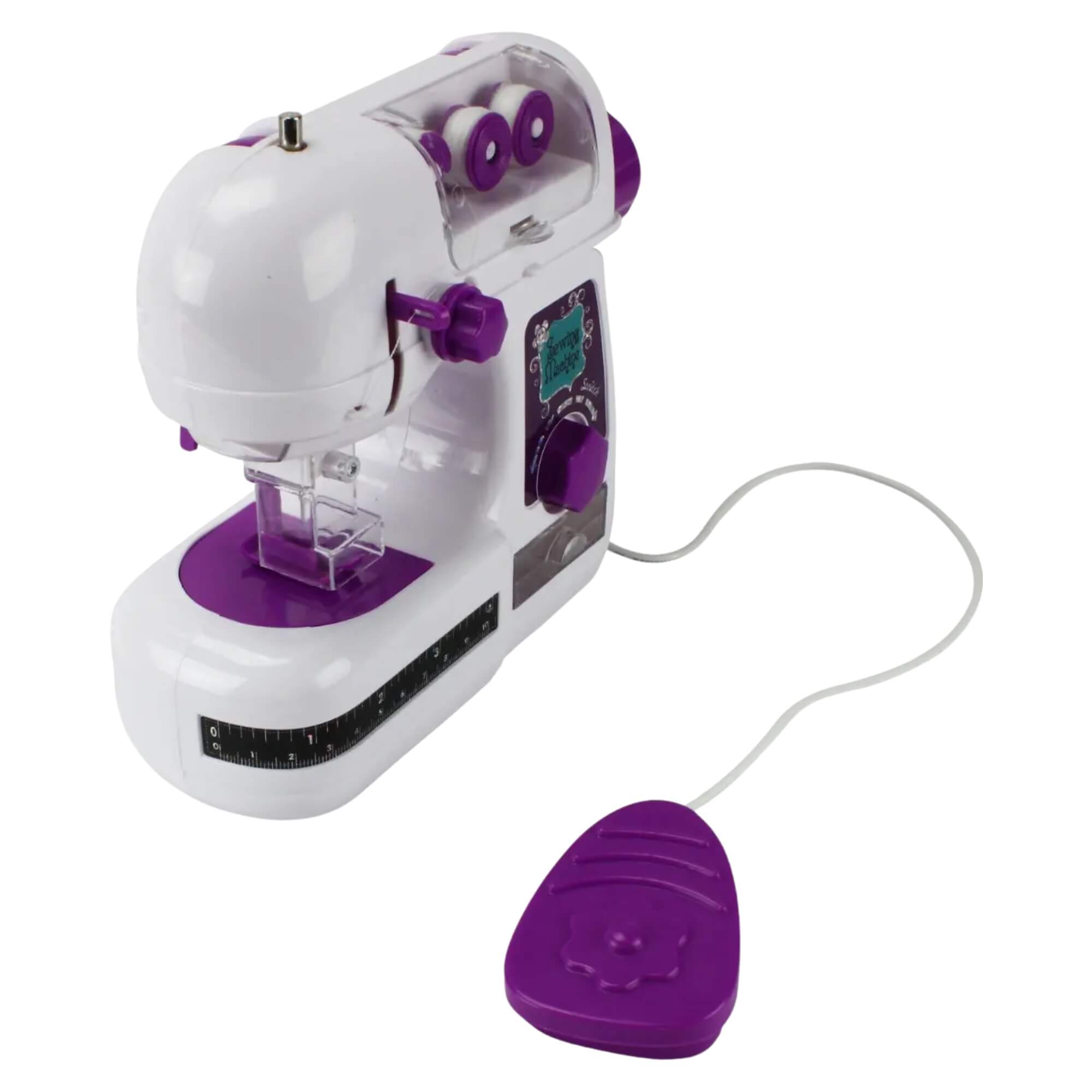 Máquina de Costura Infantil Brinquedo Educativo Rosa BBR - R3510