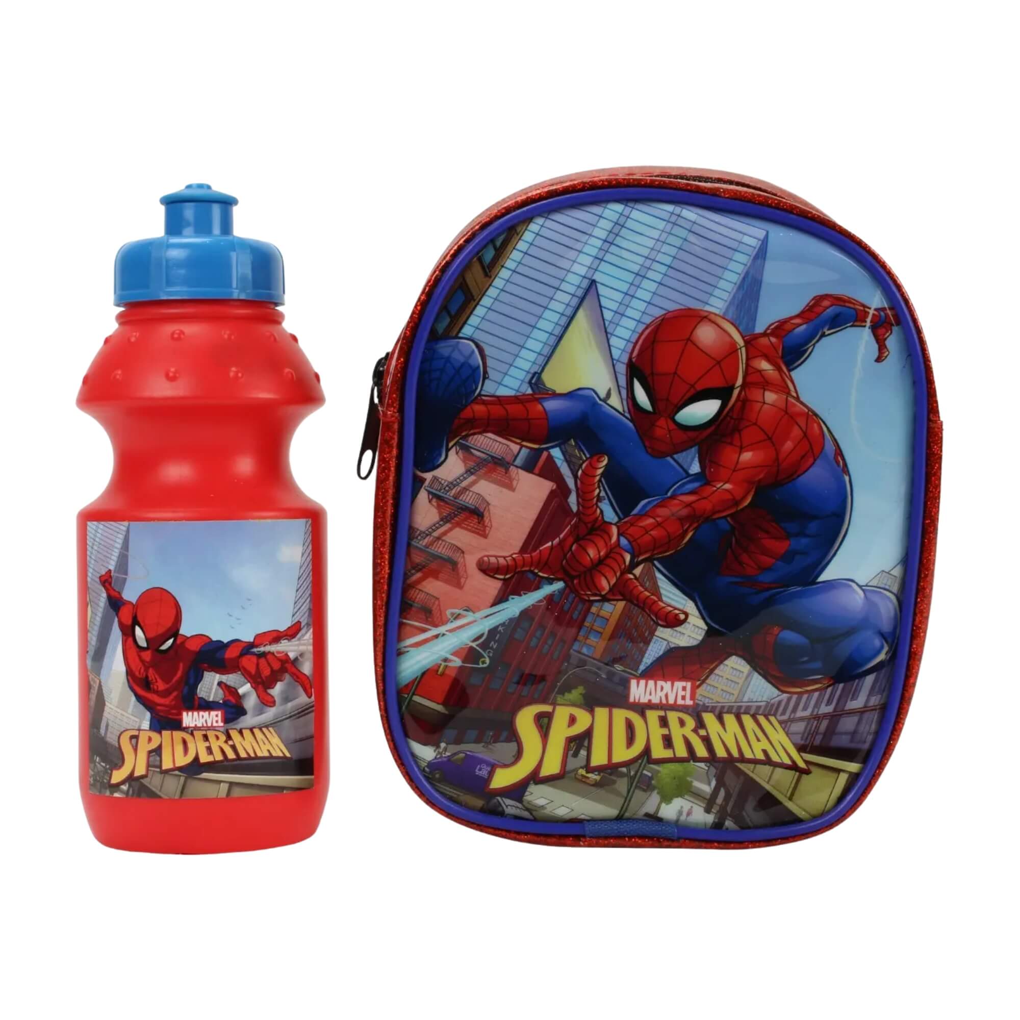 Patinete Infantil 3 Rodas Homem-Aranha Com Mochila e Garrafinha BBR - DI0017