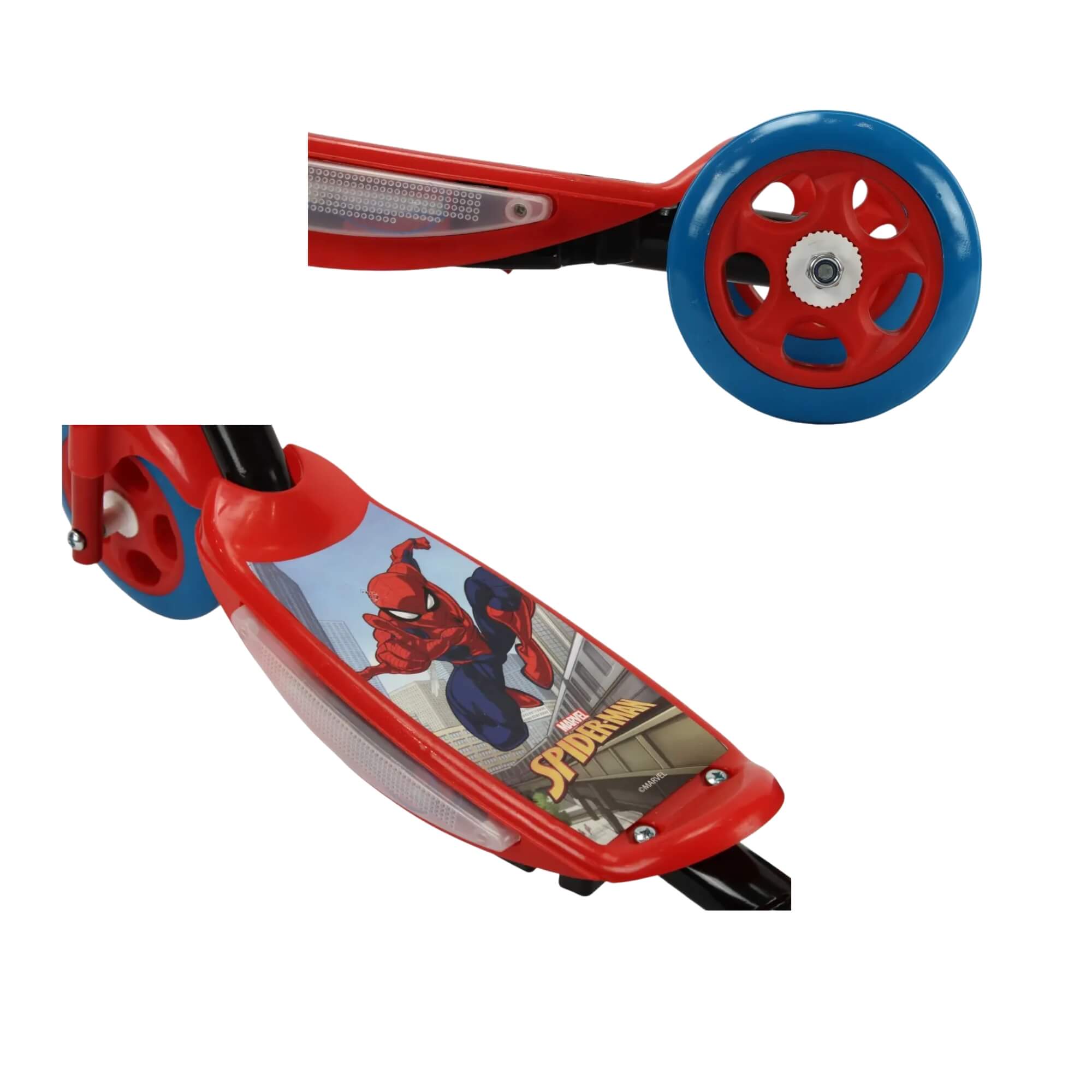 Patinete Infantil 3 Rodas Homem-Aranha Com Mochila e Garrafinha BBR - DI0017