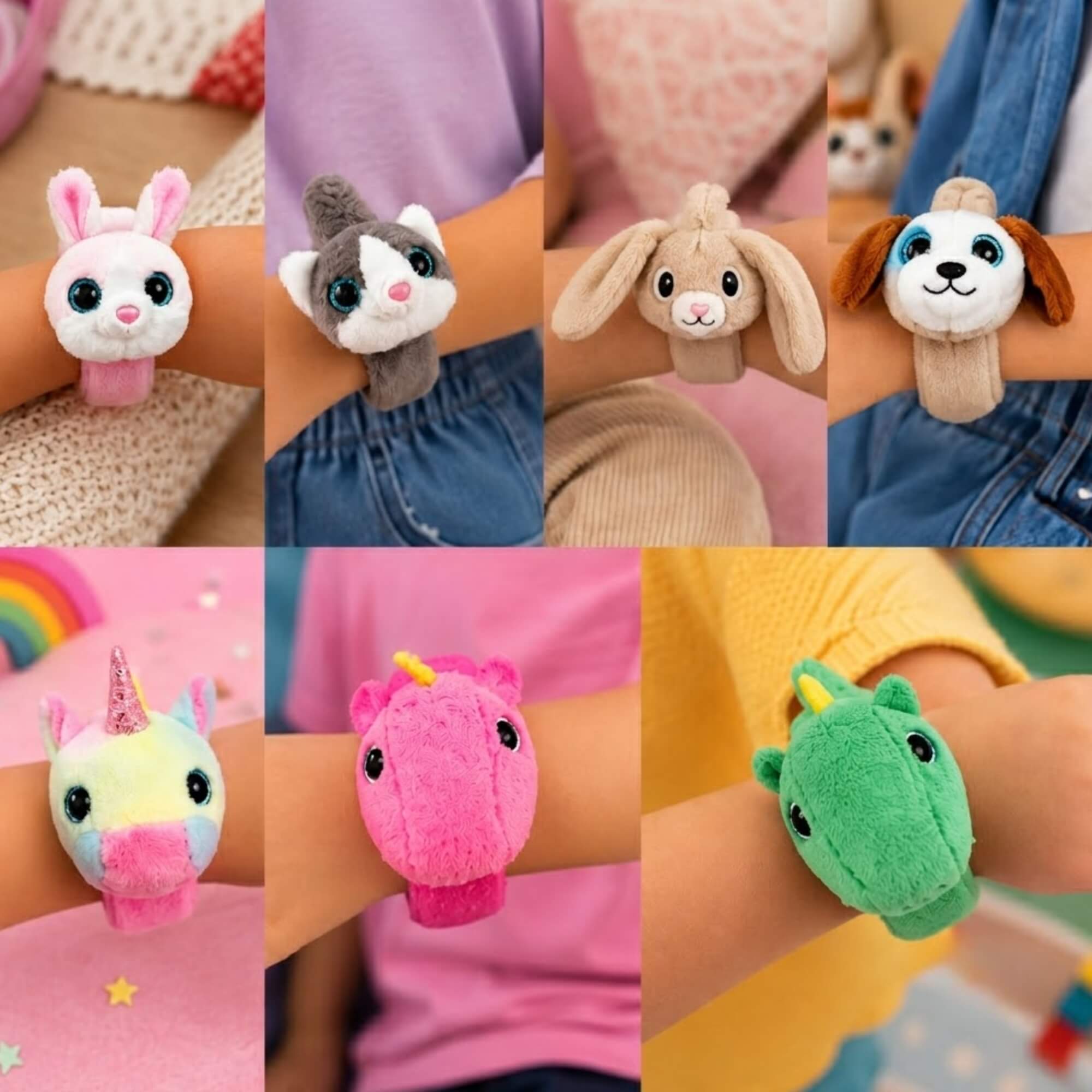 Pelúcia Bracelete Bichinhos Sortidos e Unitário BBR - R3649